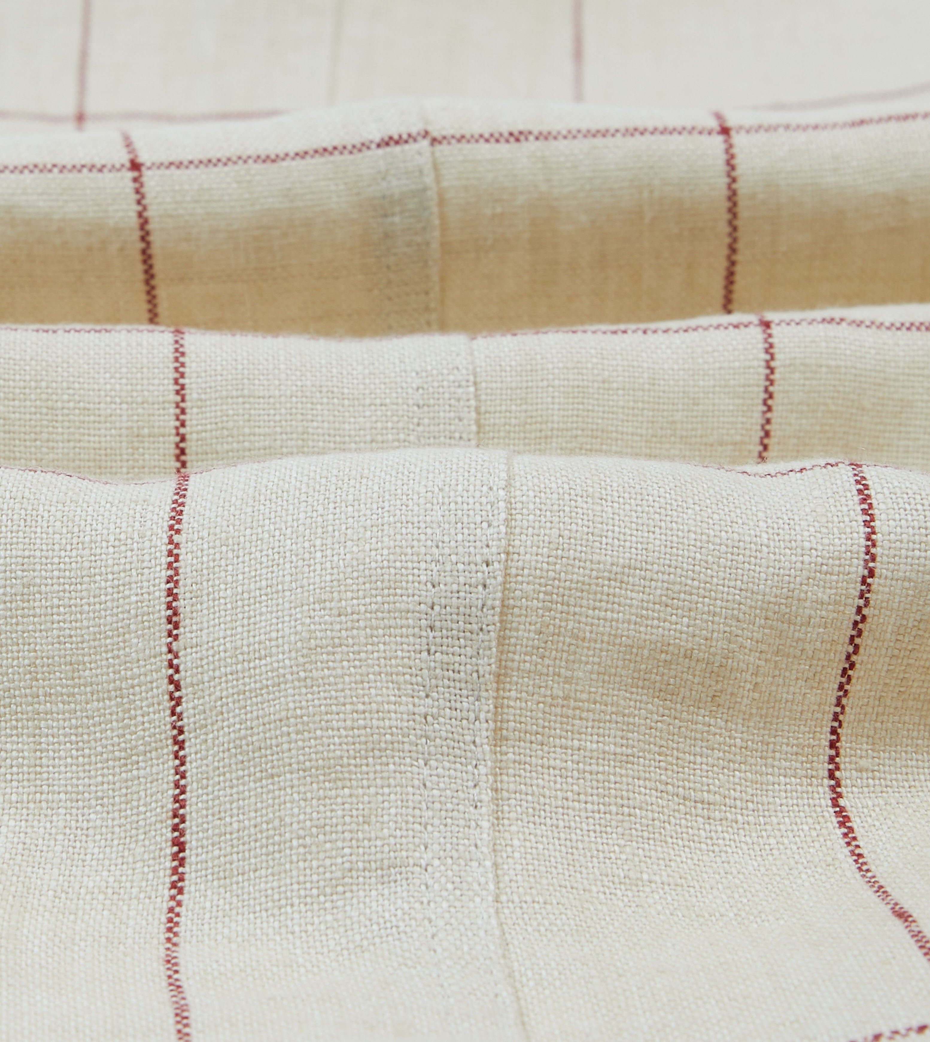 Ecru and Red Windowpane Check Games Blazer Mk. IV