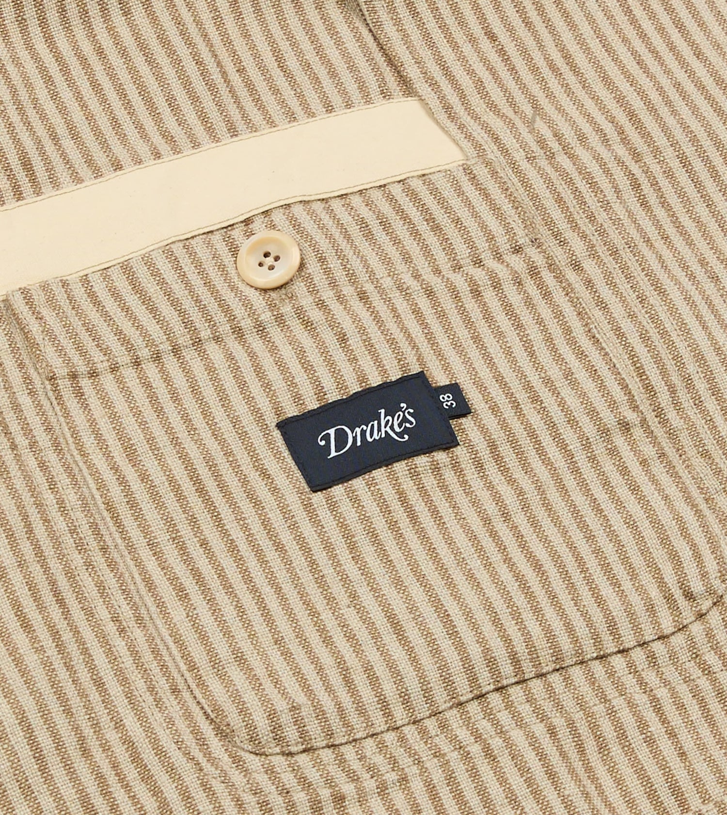Brown and Ecru Stripe Oxford Linen Games Blazer Mk. IV