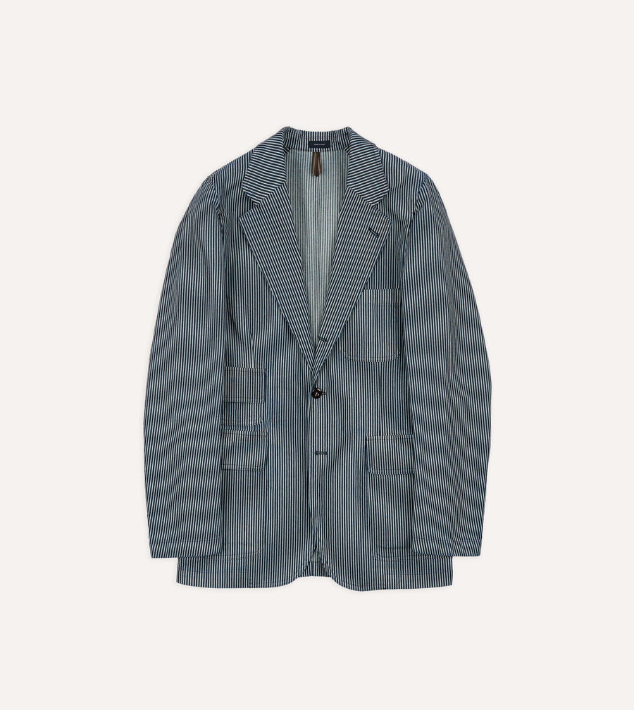 Indigo Hickory Stripe Games Blazer Mk. IV