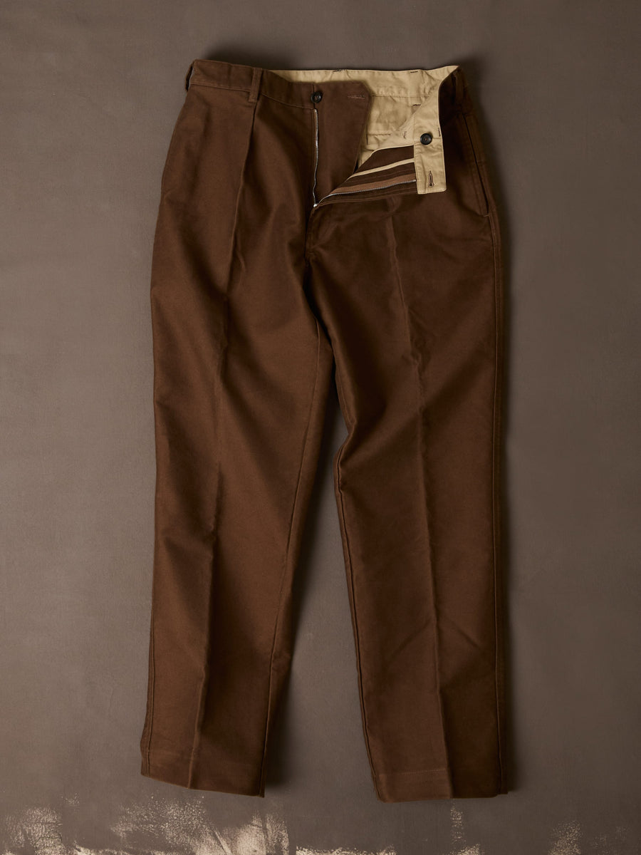 Brown Moleskin Games Trouser