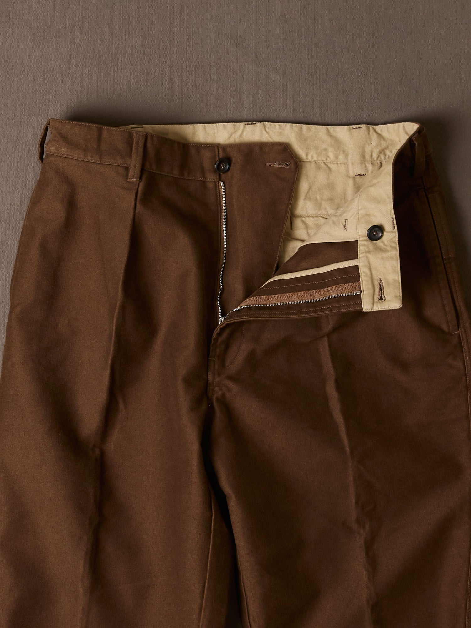 Brown Moleskin Games Trouser