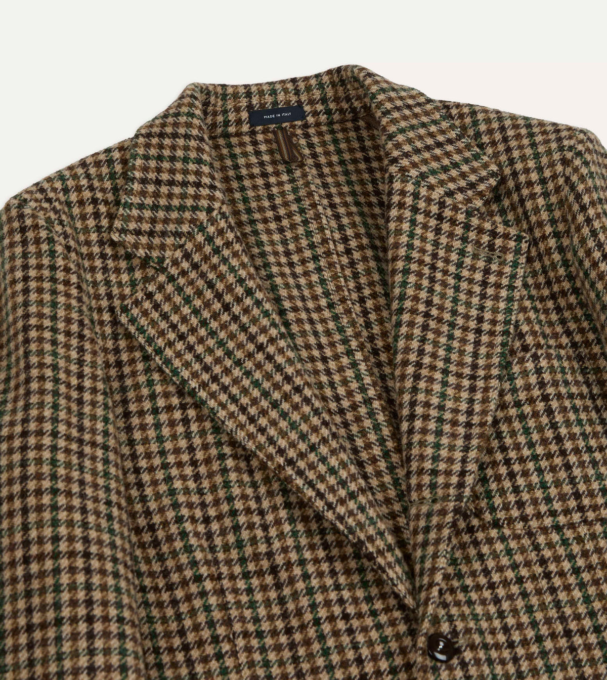 Brown and Green Houndstooth Check Tweed Games Blazer Mk. VII