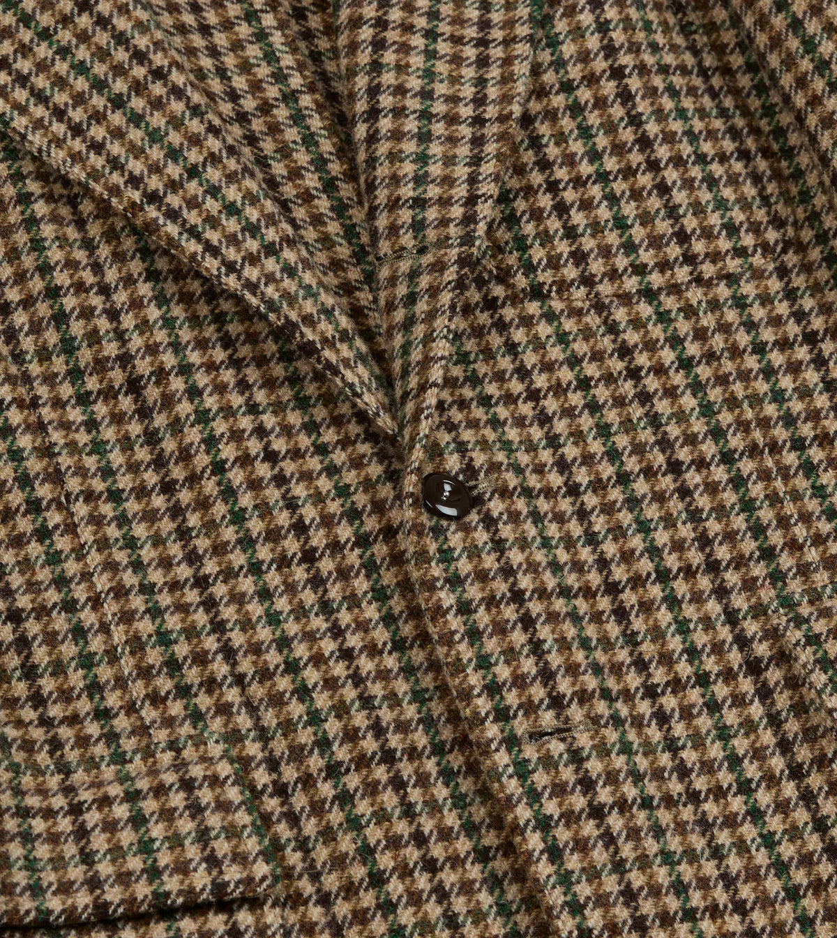 Brown and Green Houndstooth Check Tweed Games Blazer Mk. VII
