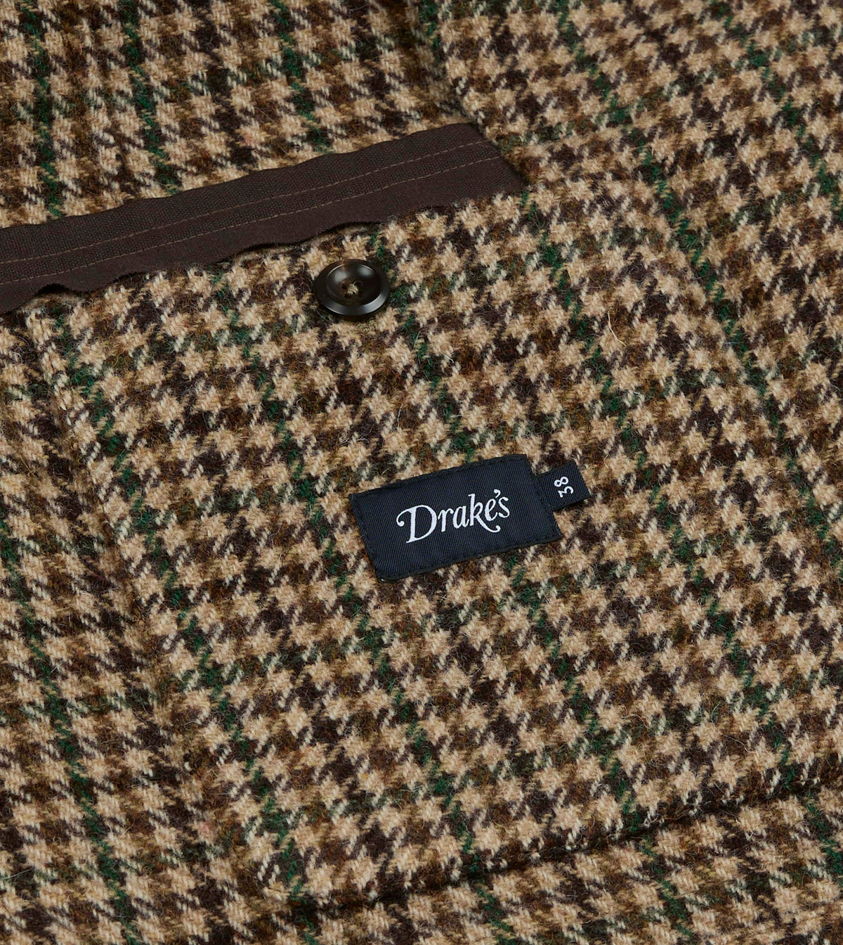 Brown and Green Houndstooth Check Tweed Games Blazer Mk. VII