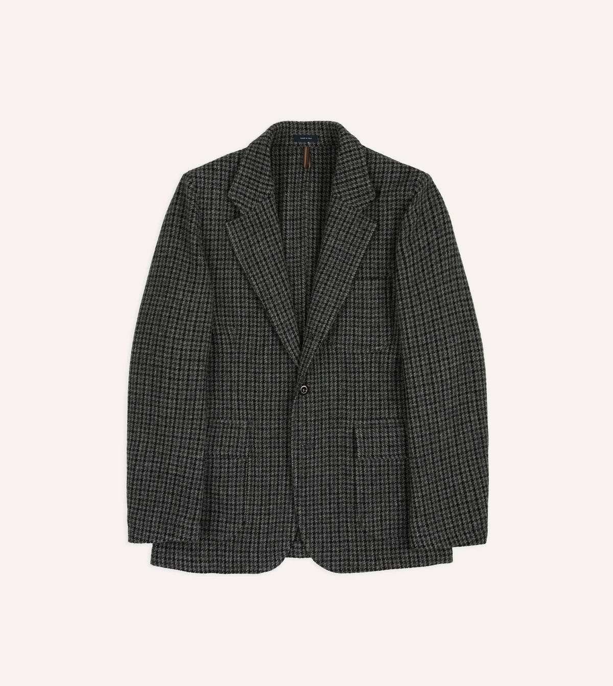 Grey Houndstooth Check Tweed Games Blazer Mk. VII