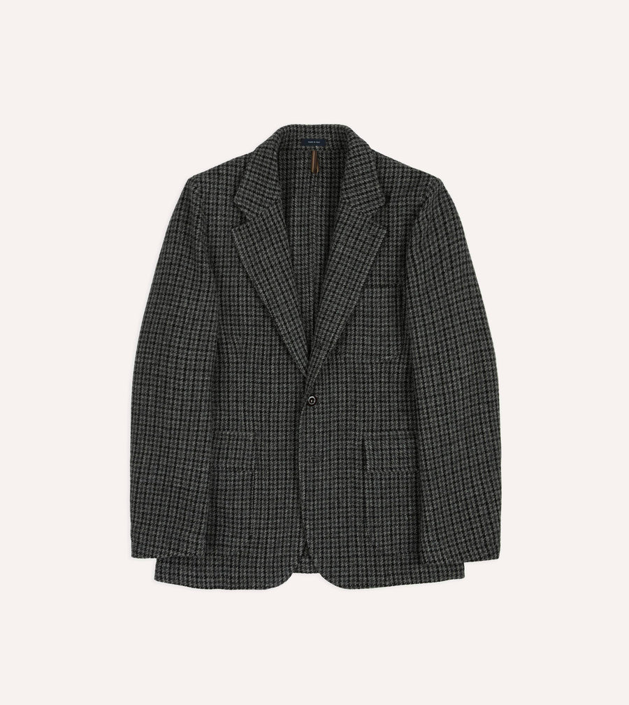 Grey Houndstooth Check Tweed Games Blazer Mk. VII