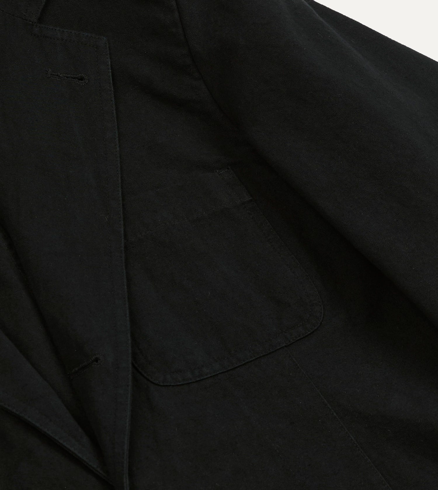 Black Cotton-Linen Games Blazer Mk. IV