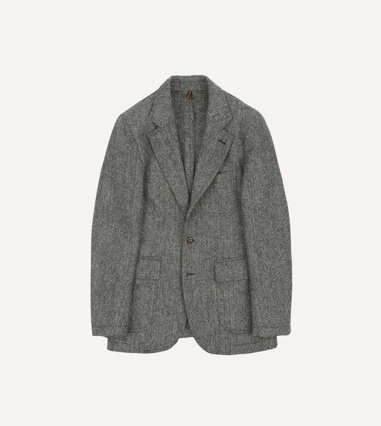 Buy Grey Signature Harris Tweed British Wool Blazer from Next USA