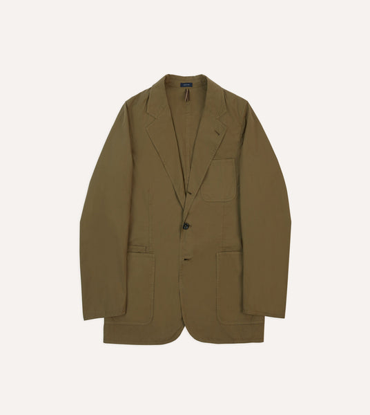 Olive Ripstop Cotton Games Blazer Mk. VIII – Drakes