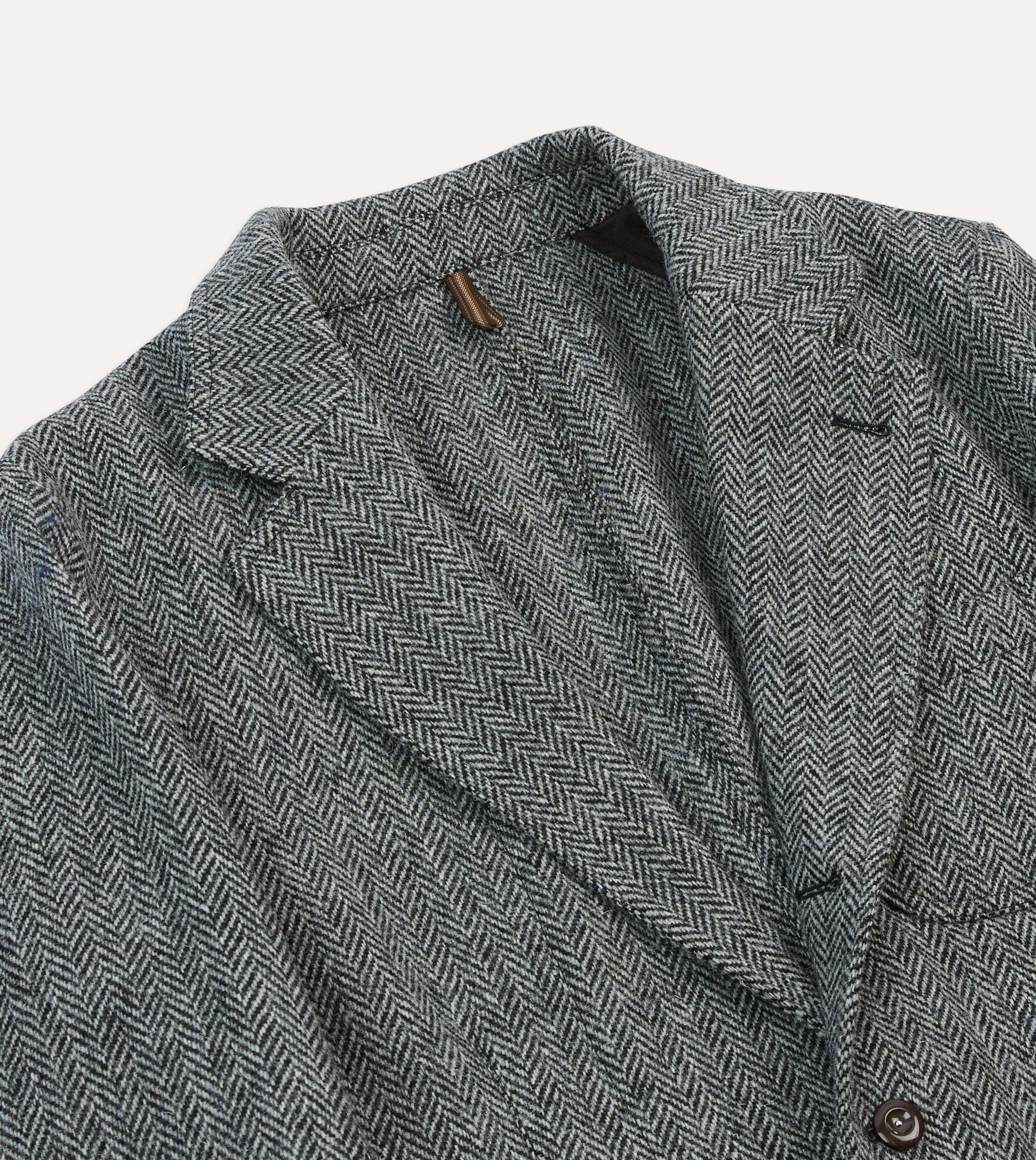 ジャケット・アウター ROWING BLAZERS Herringbone Tweed Gray Grey Herringbone Harris Tweed Games Blazer Mk. VII – Drakes