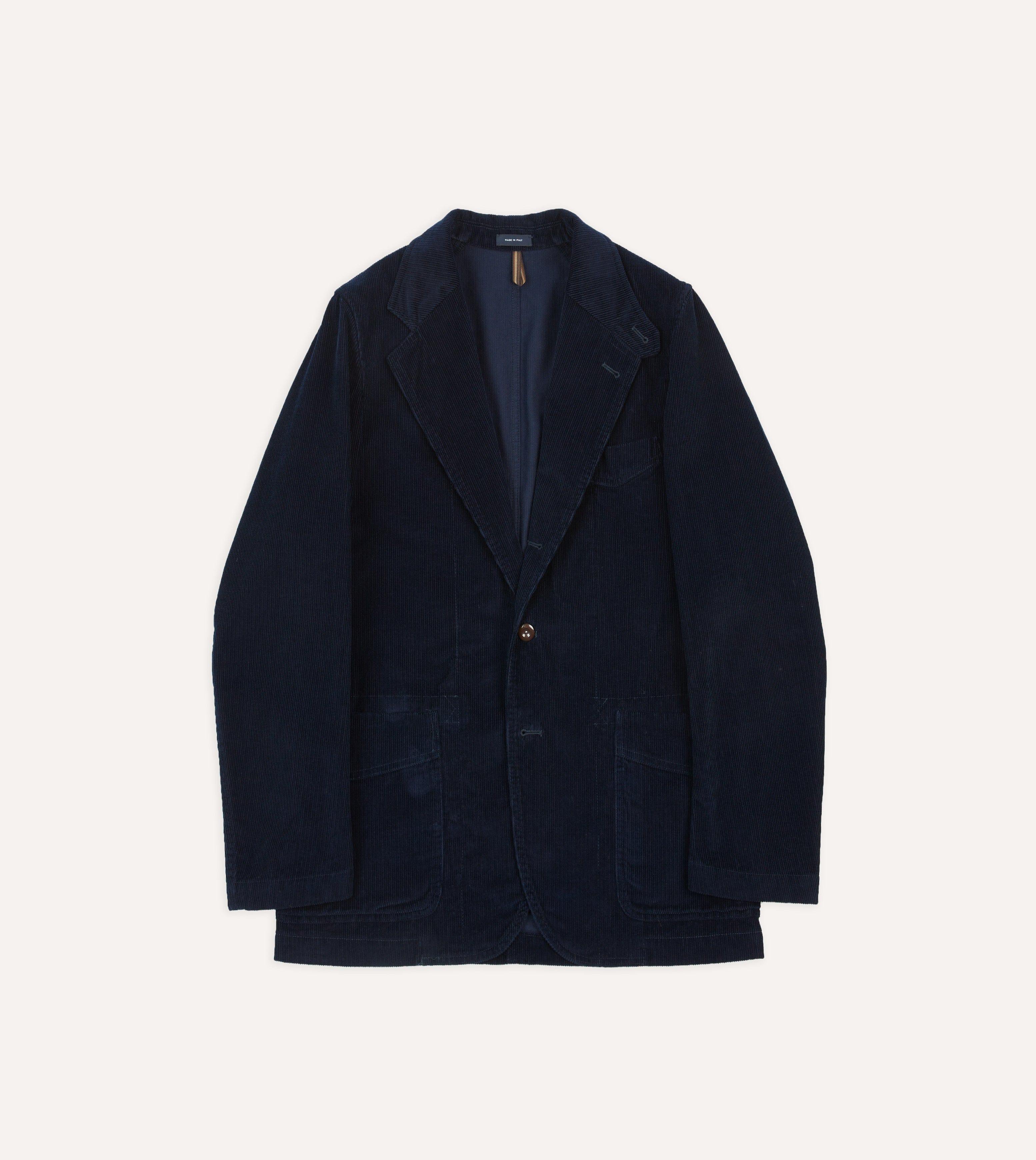 Navy Cotton Corduroy Field Games Blazer