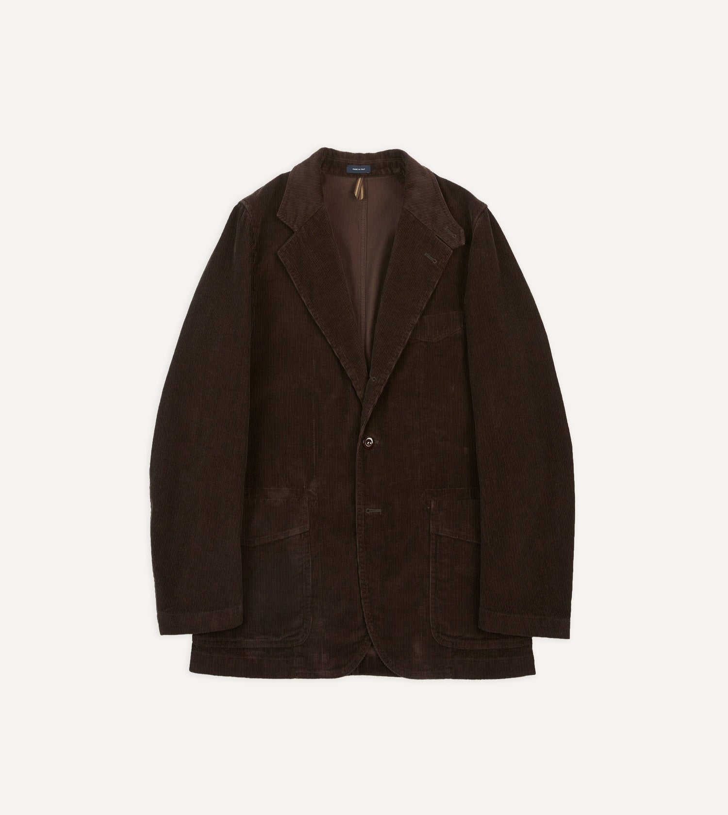 Brown Cotton Corduroy Field Games Blazer