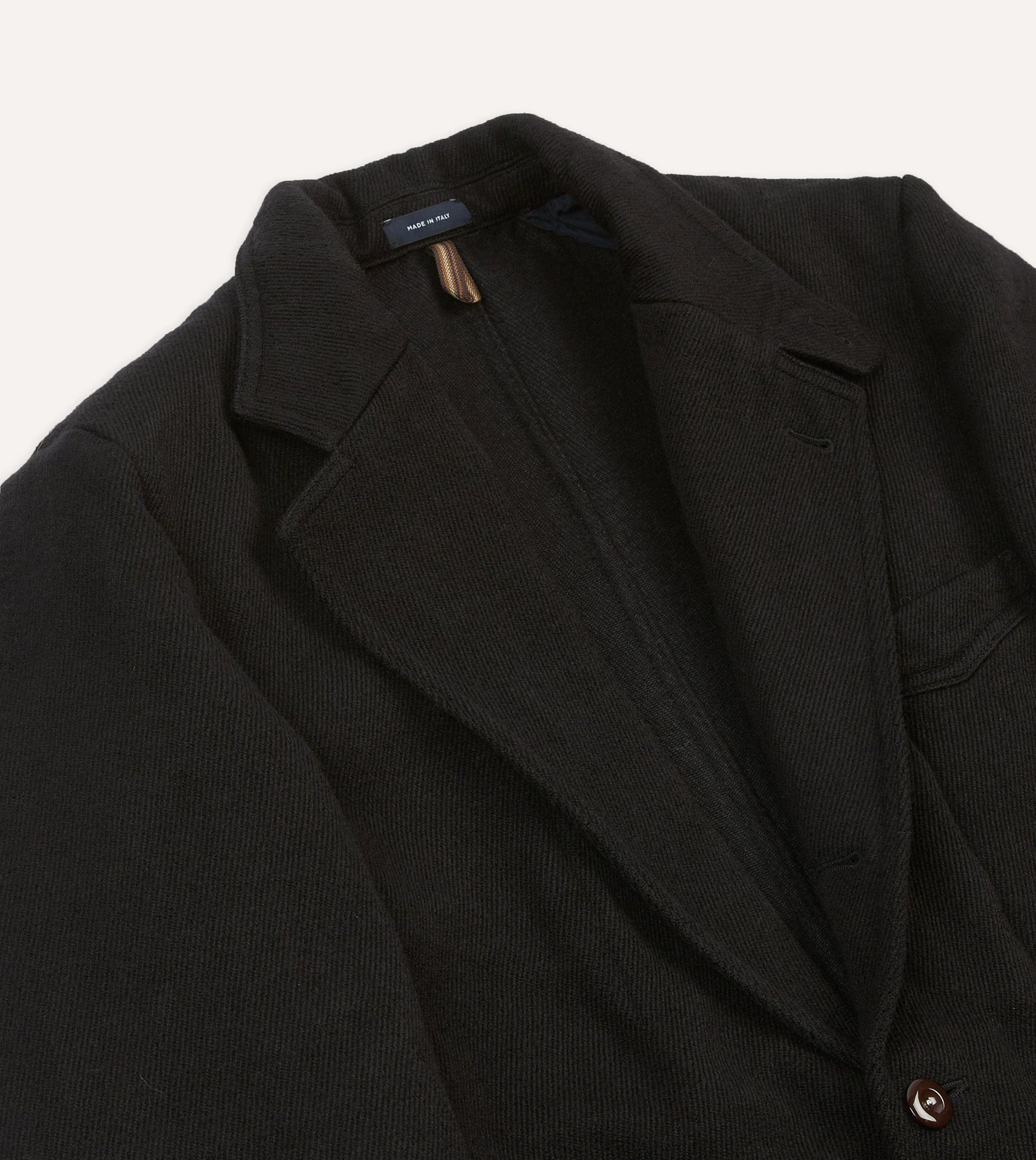 Navy Wool-Cotton Twill Field Games Blazer