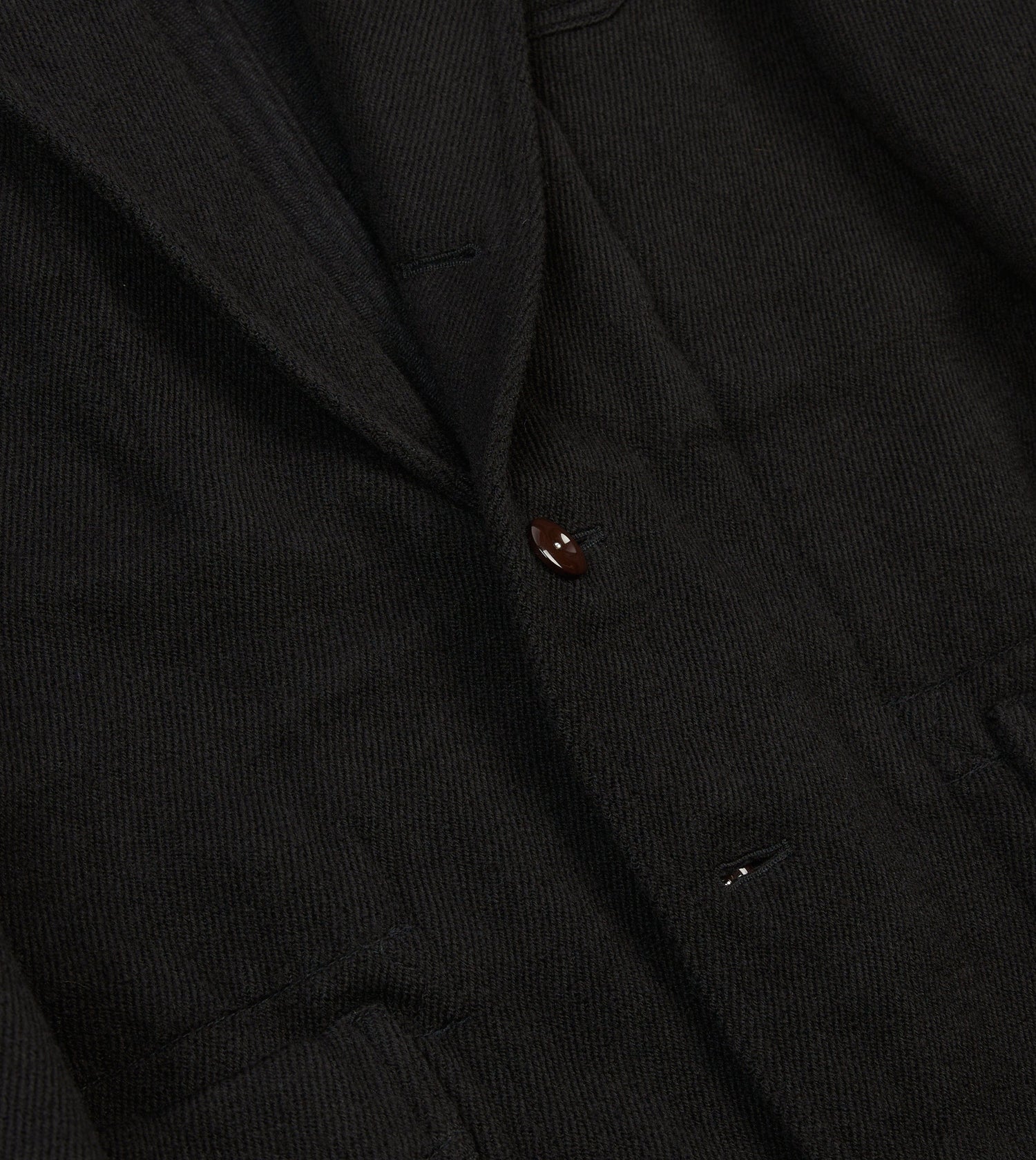 Navy Wool-Cotton Twill Field Games Blazer