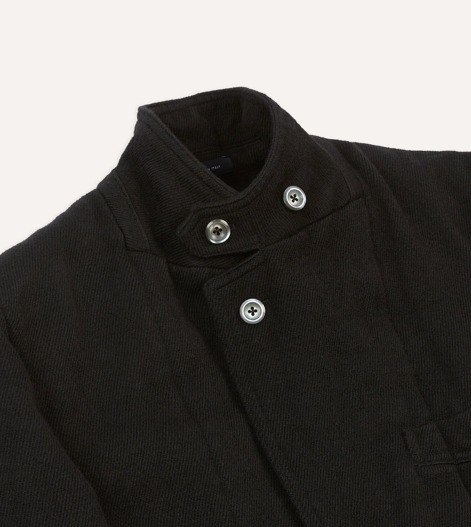 Navy Wool-Cotton Twill Field Games Blazer
