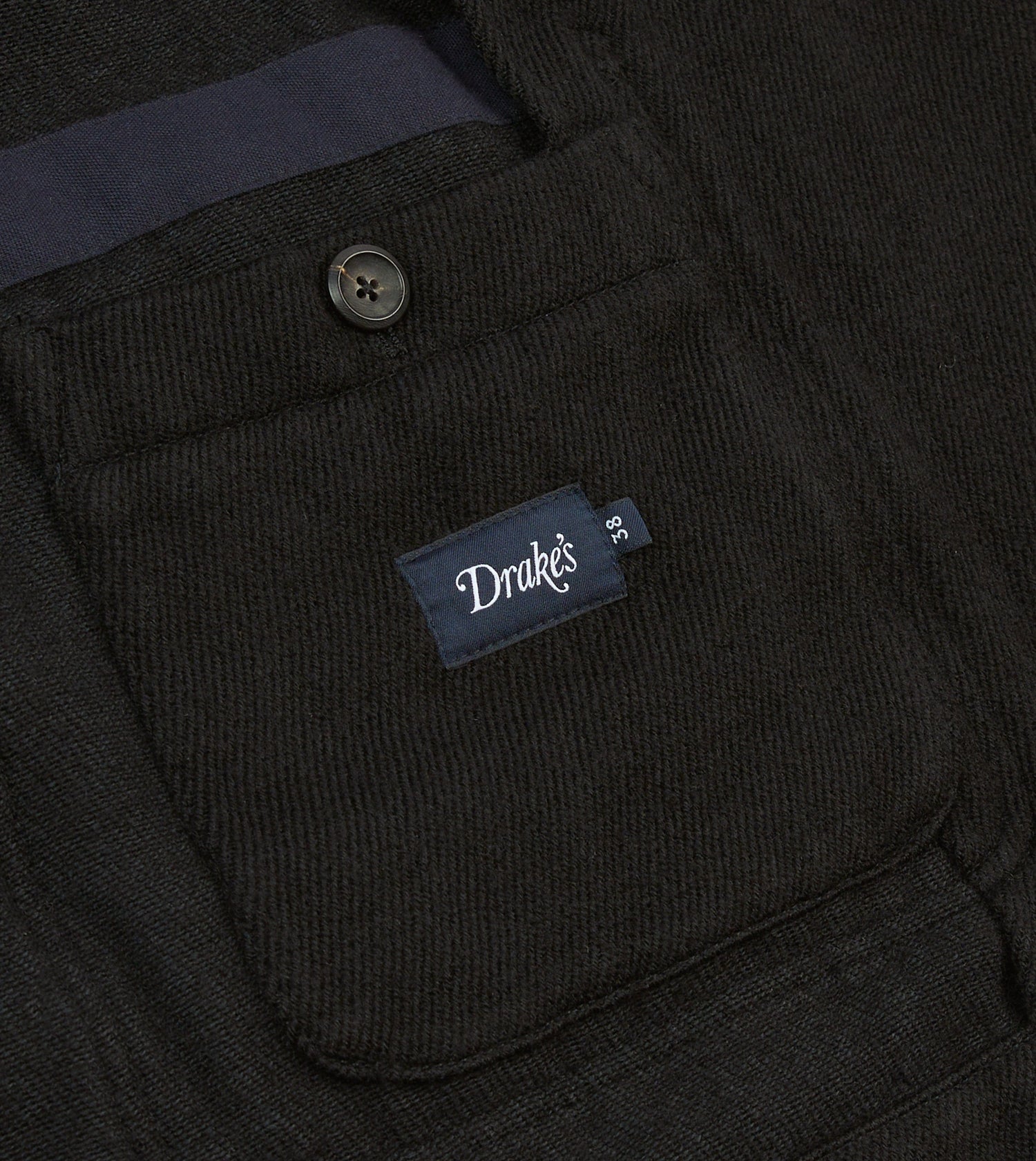 Navy Wool-Cotton Twill Field Games Blazer