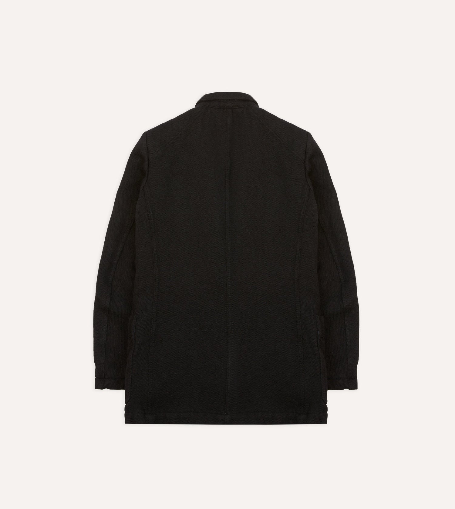 Navy Wool-Cotton Twill Field Games Blazer