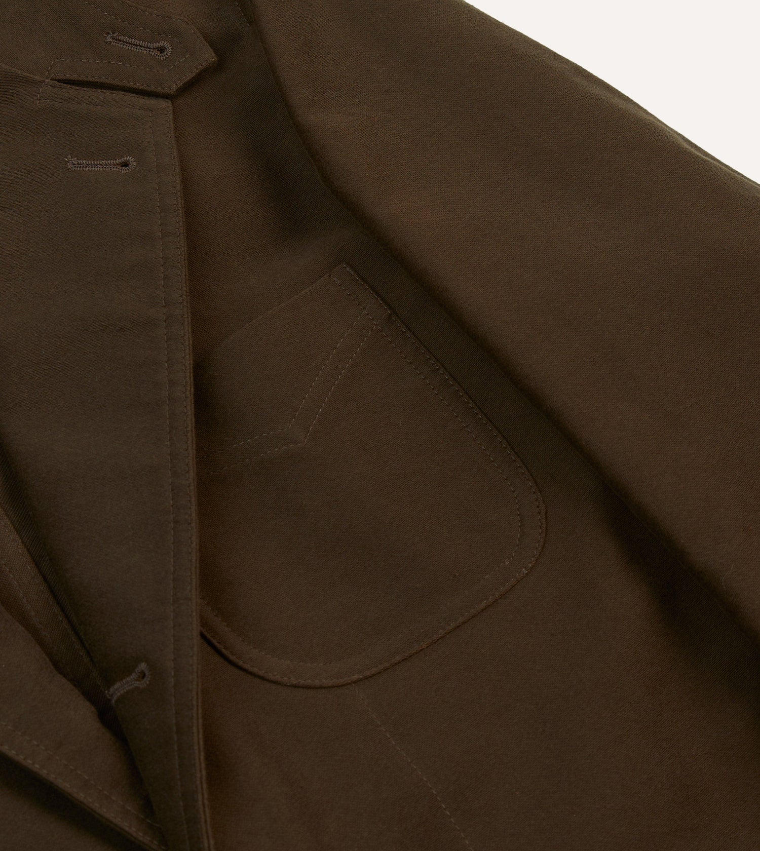 Brown Cotton Twill Western Games Blazer