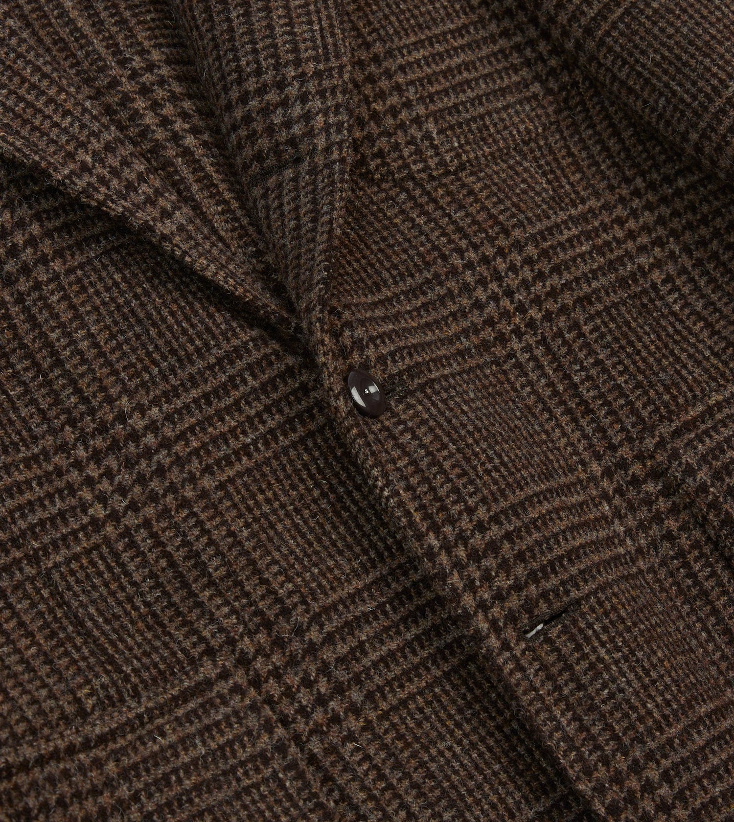 Dark Brown Prince of Wales Check Tweed Games Blazer Mk. VII