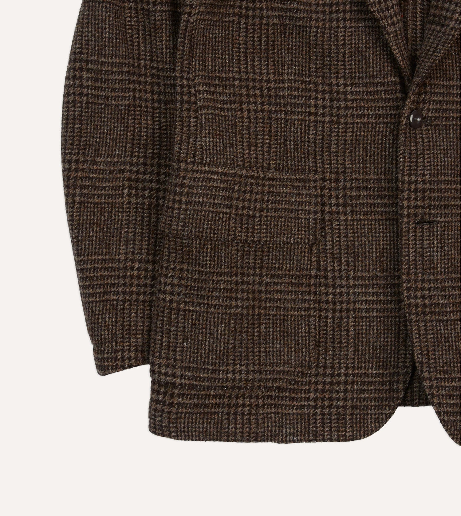 Dark Brown Prince of Wales Check Tweed Games Blazer Mk. VII
