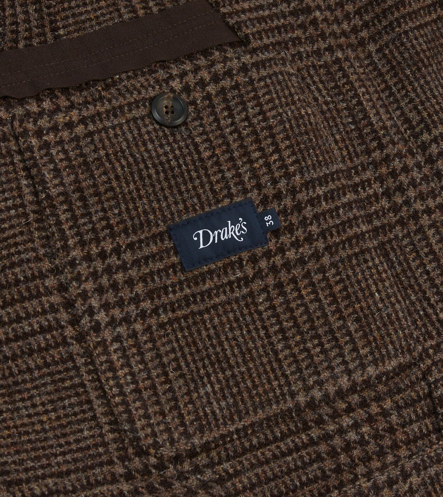 Dark Brown Prince of Wales Check Tweed Games Blazer Mk. VII