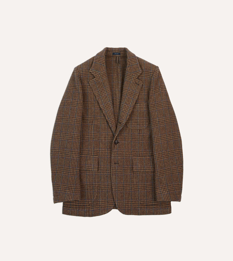 Brown Prince of Wales Check Tweed Games Blazer Mk. VII