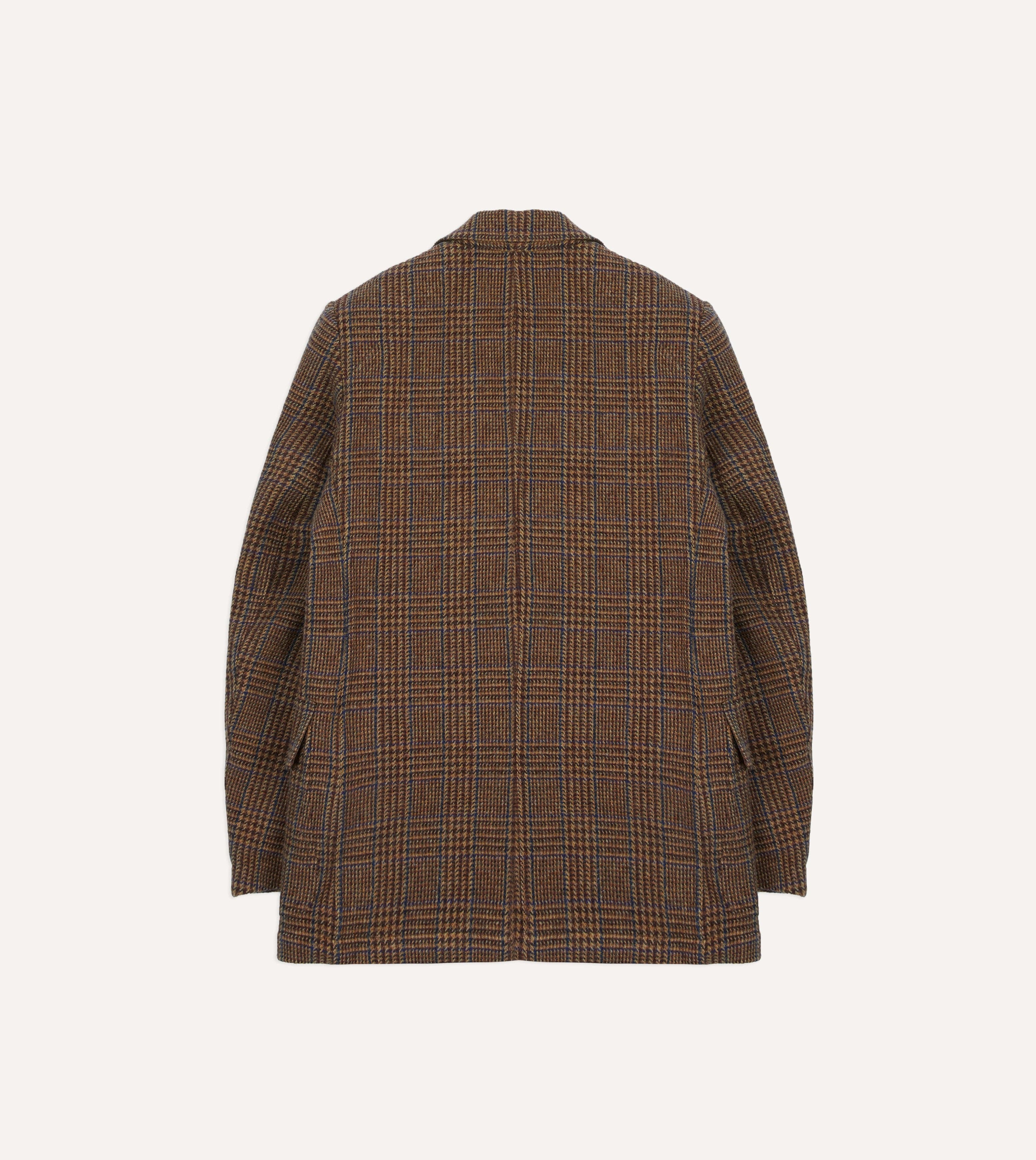 Brown Prince of Wales Check Tweed Games Blazer Mk. VII – Drakes