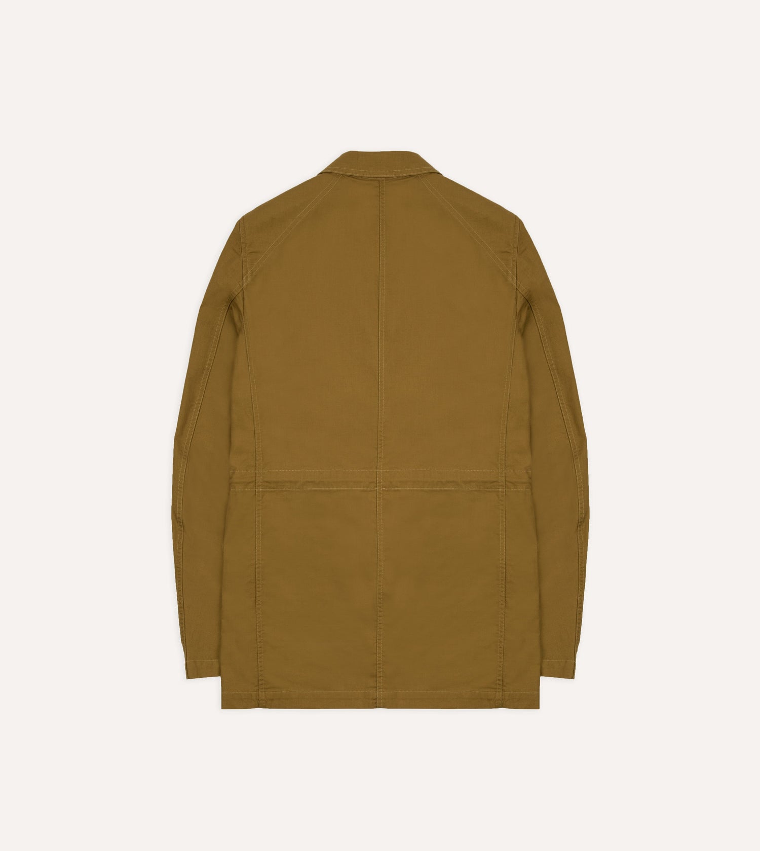 Olive Cotton Drawstring Games Blazer