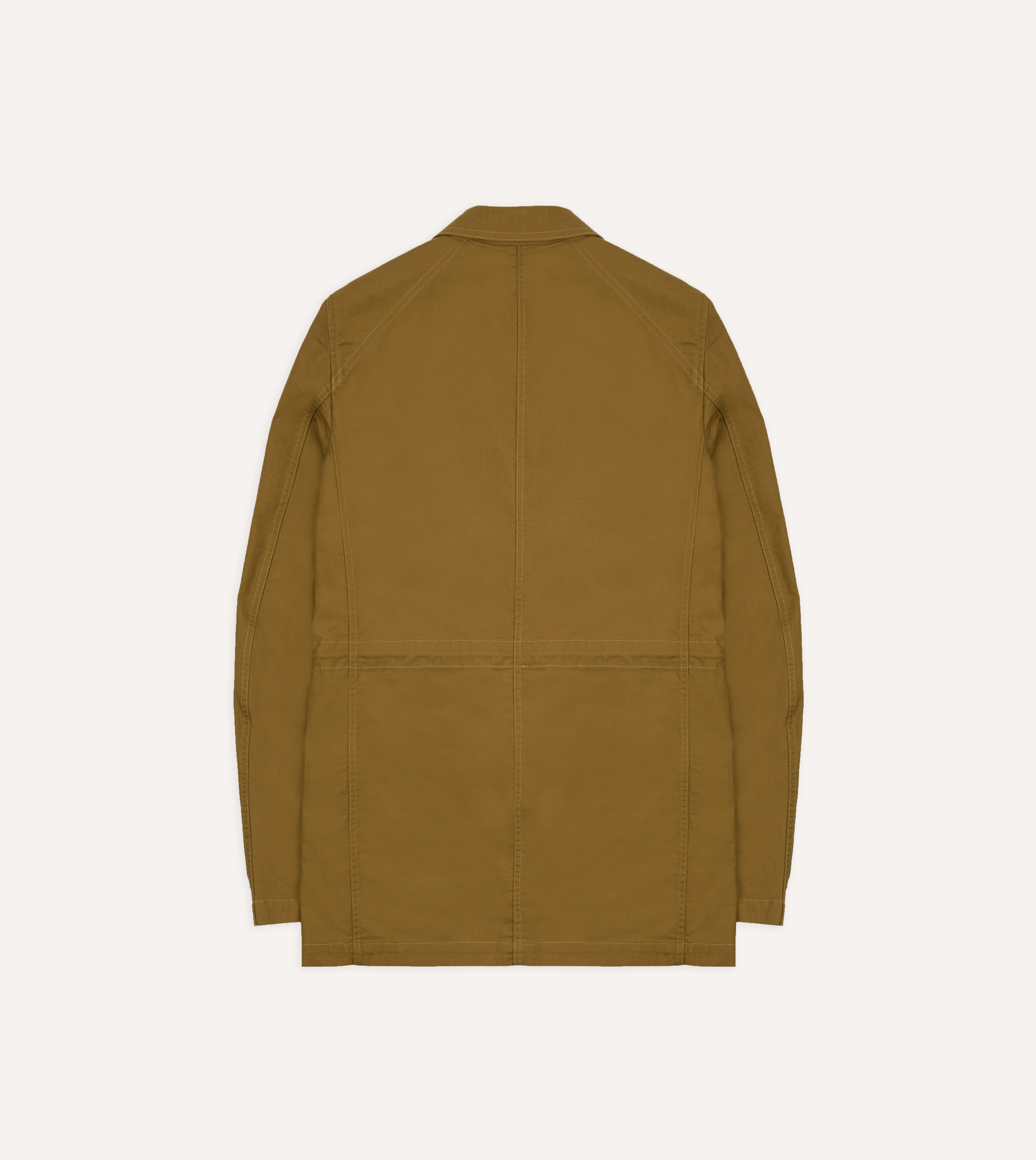Olive Cotton Drawstring Games Blazer