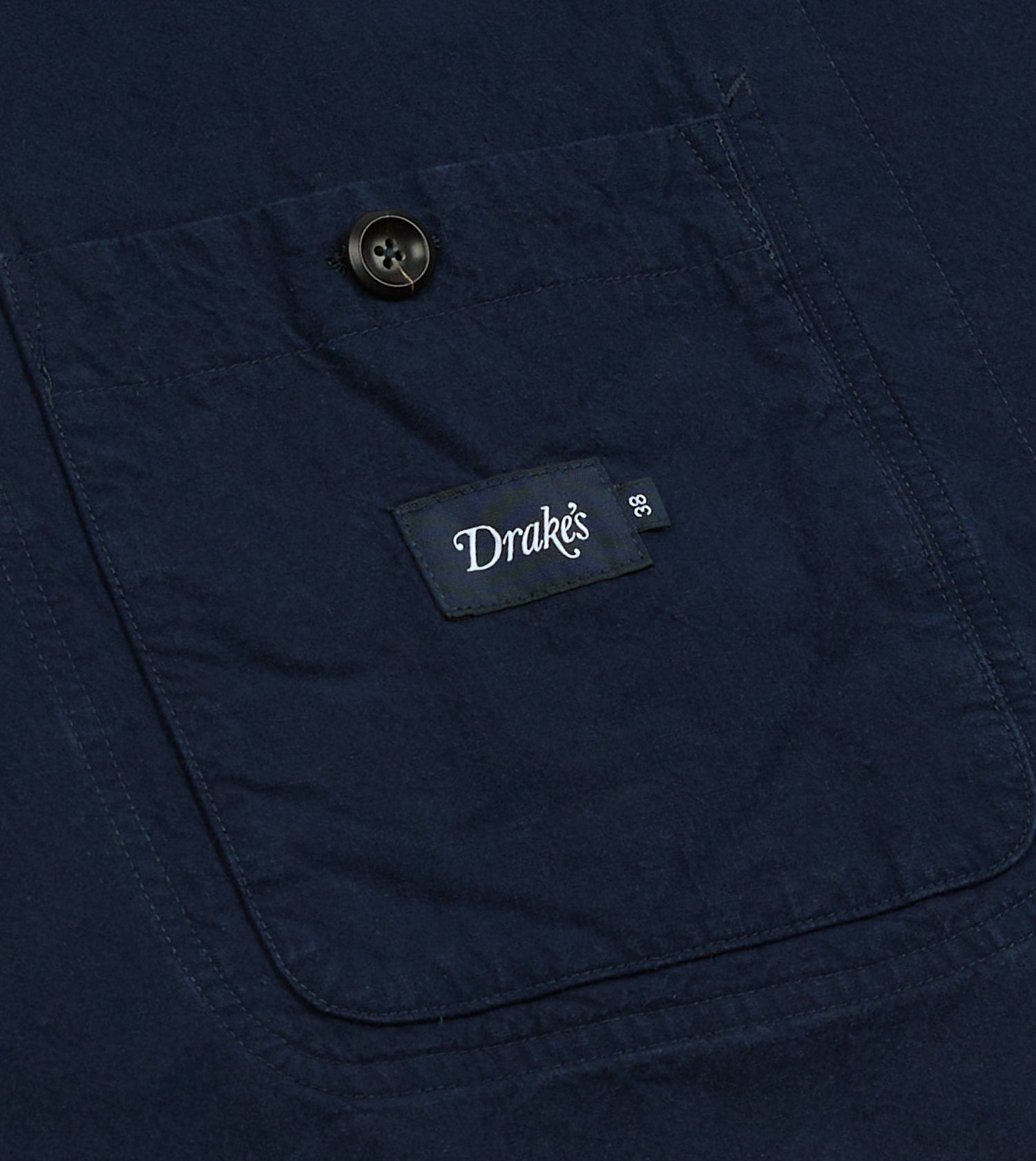 Navy Cotton-Linen Double Layer Games Blazer