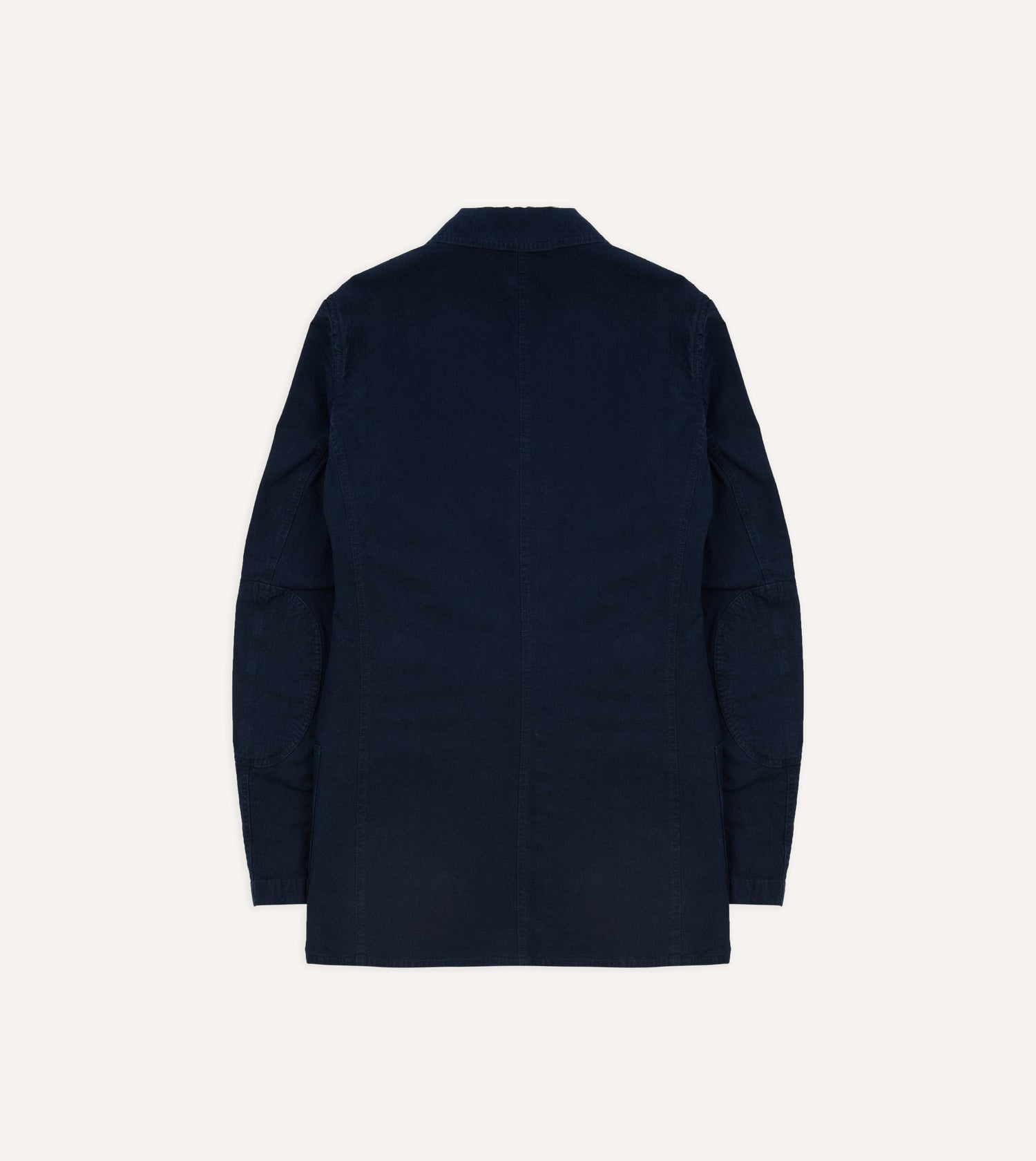 Navy Cotton-Linen Double Layer Games Blazer