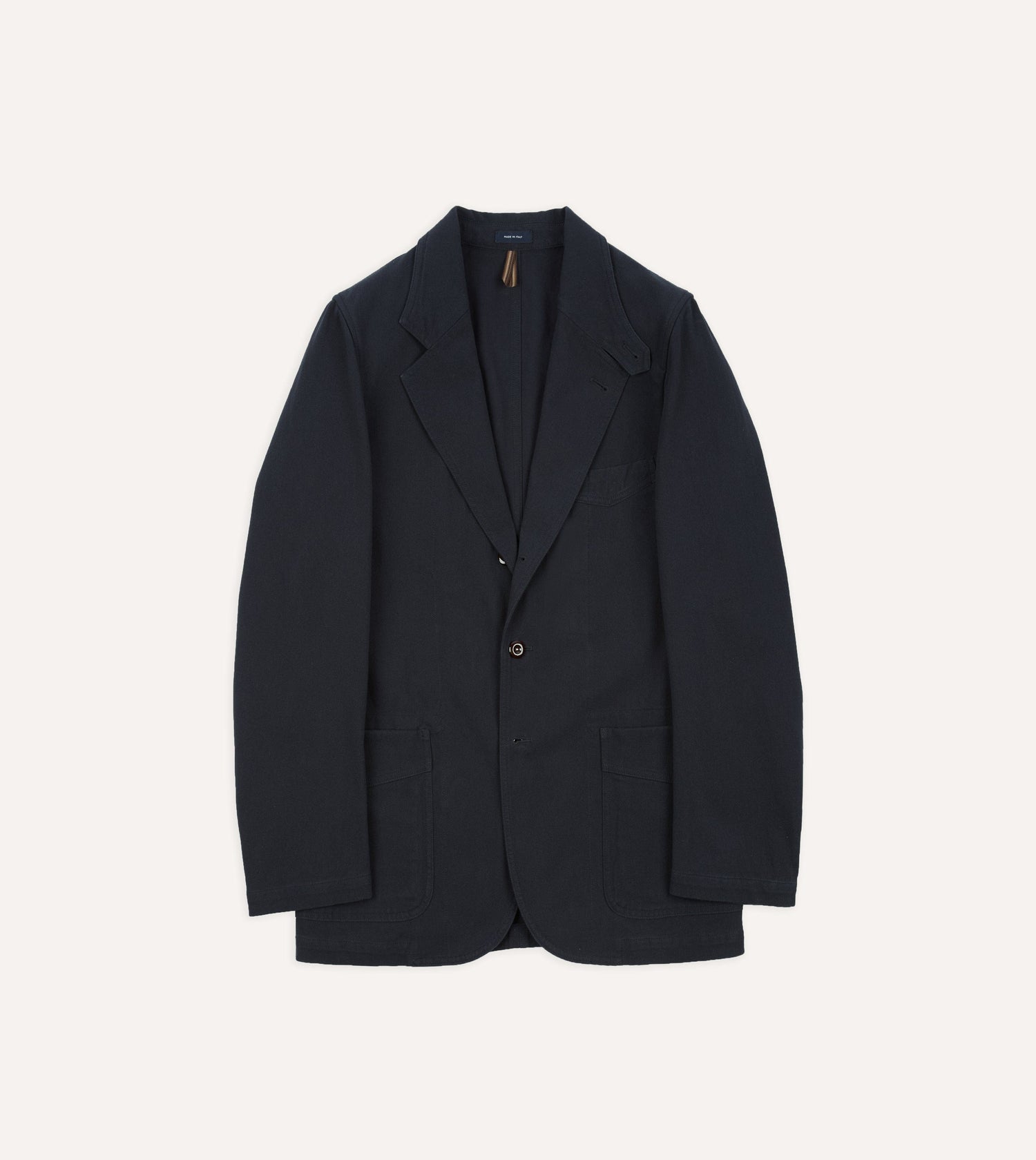 Navy Cotton Twill Field Games Blazer