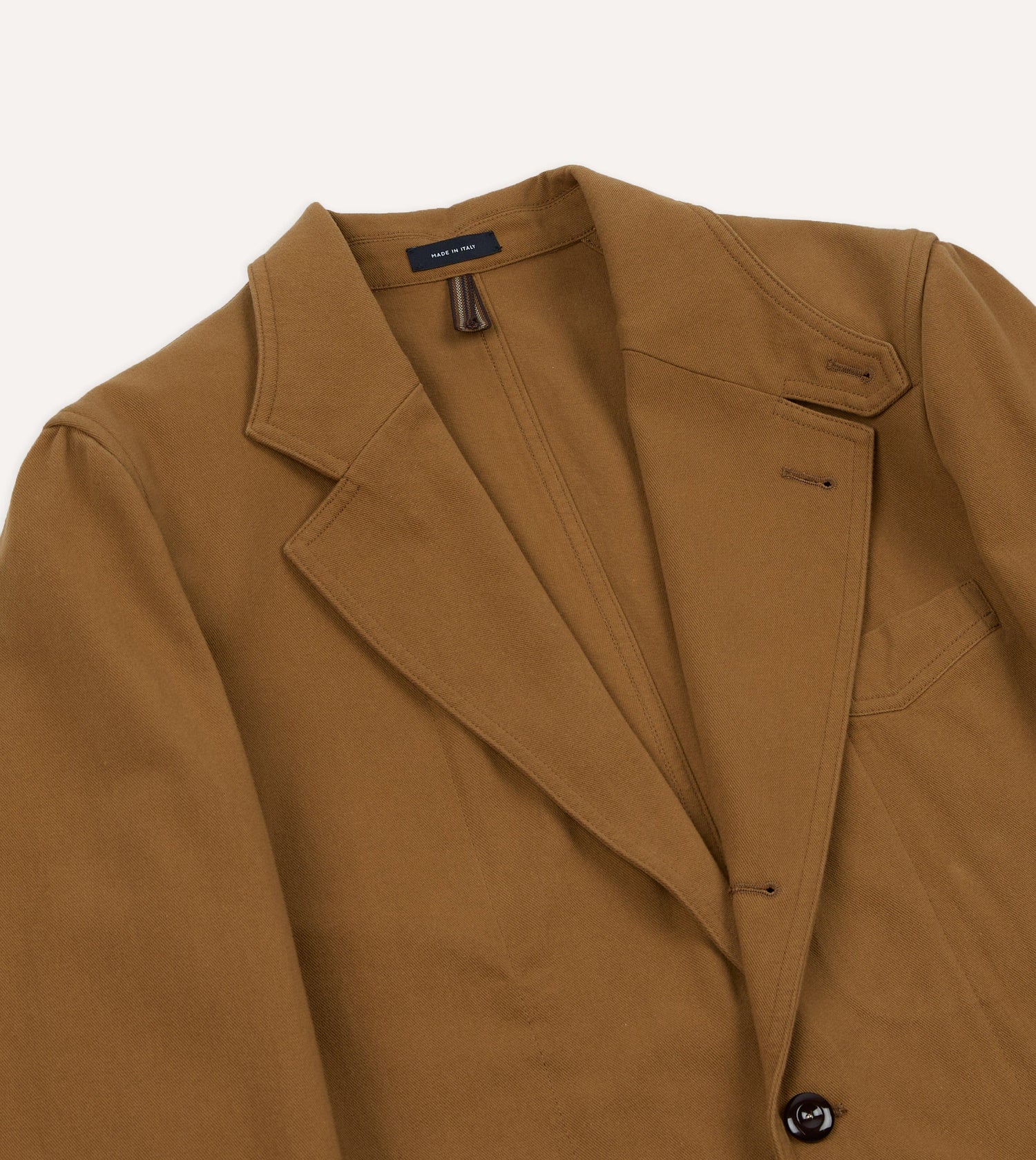 Camel Cotton Twill Field Games Blazer