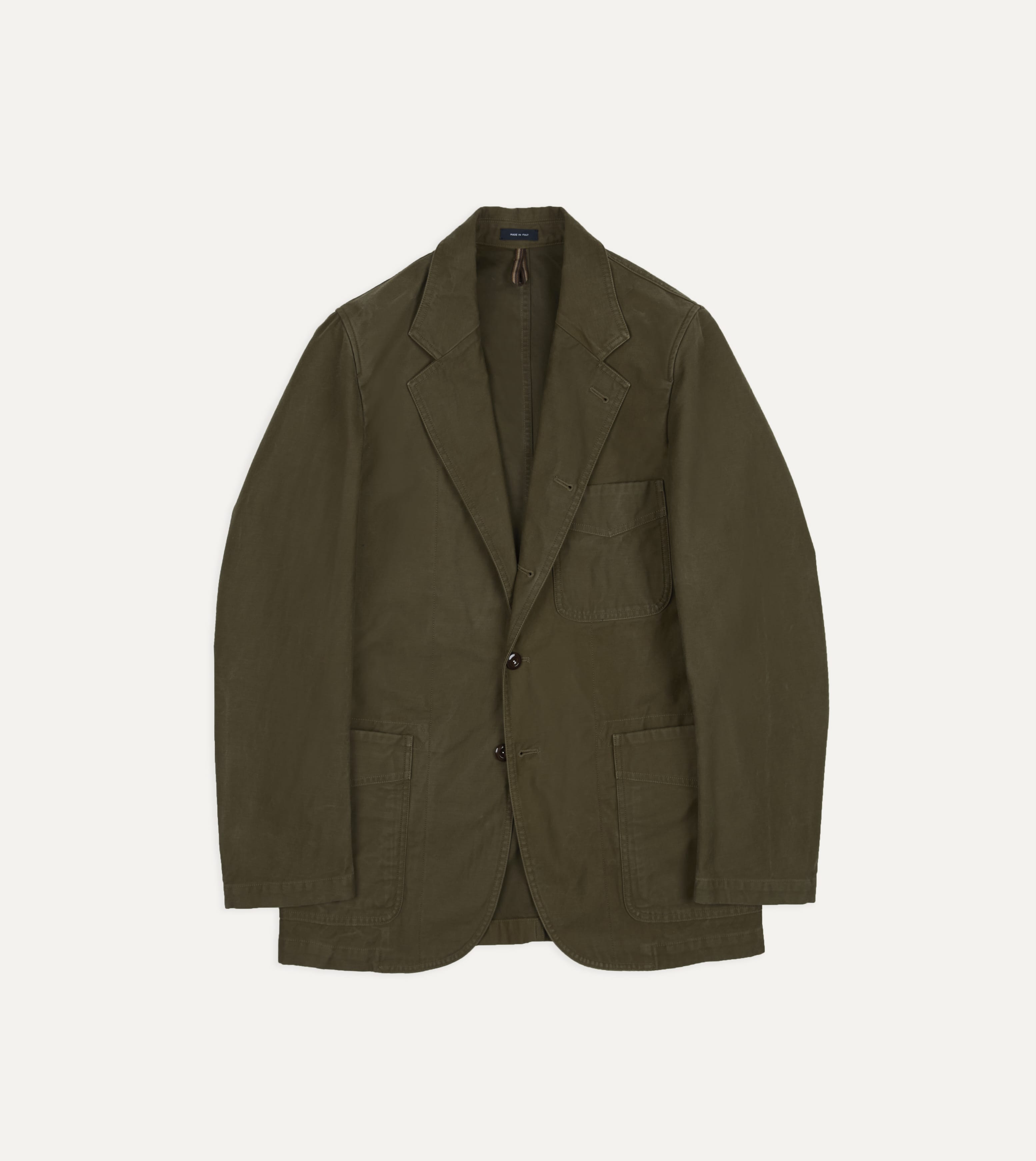 Drake’s ドレイクス ゲーム ブレザー Mk.Ⅱ リネン ジャケット 38 Green Cotton Travel Games Blazer – Drakes