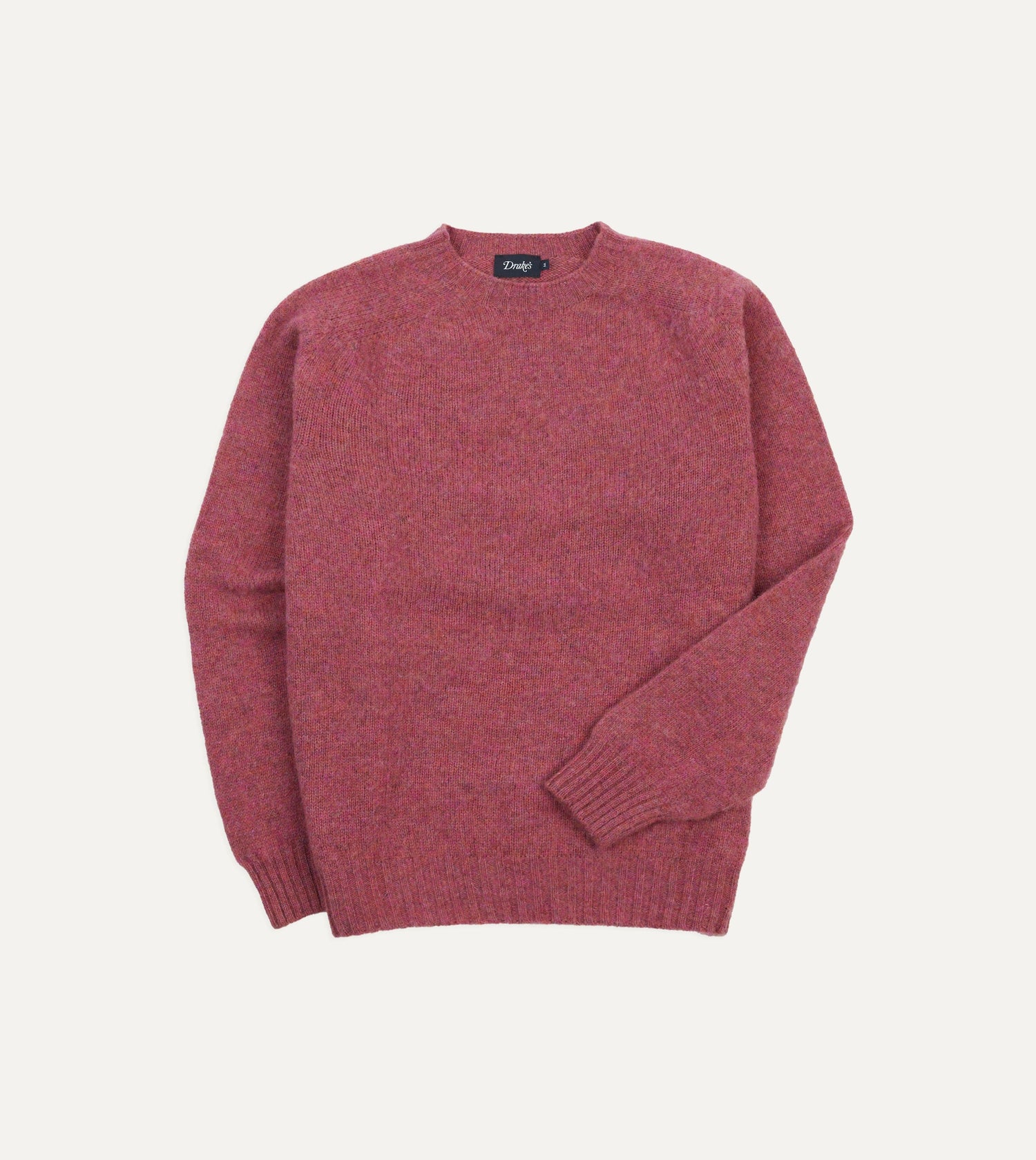 Mulberry Brushed Shetland Crew Neck Jumper