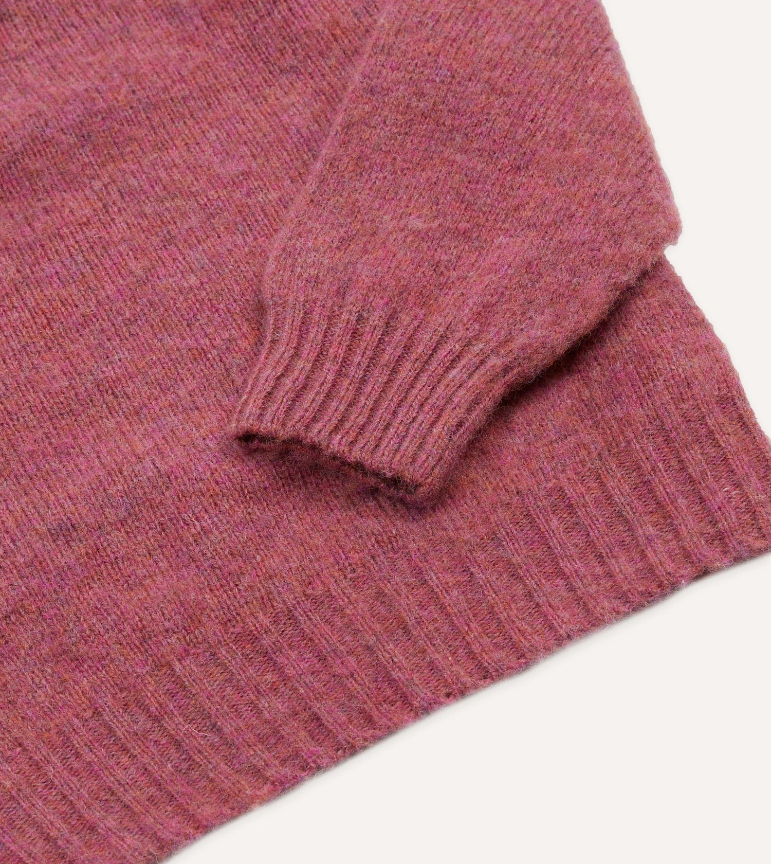 Mulberry Brushed Shetland Crew Neck Jumper