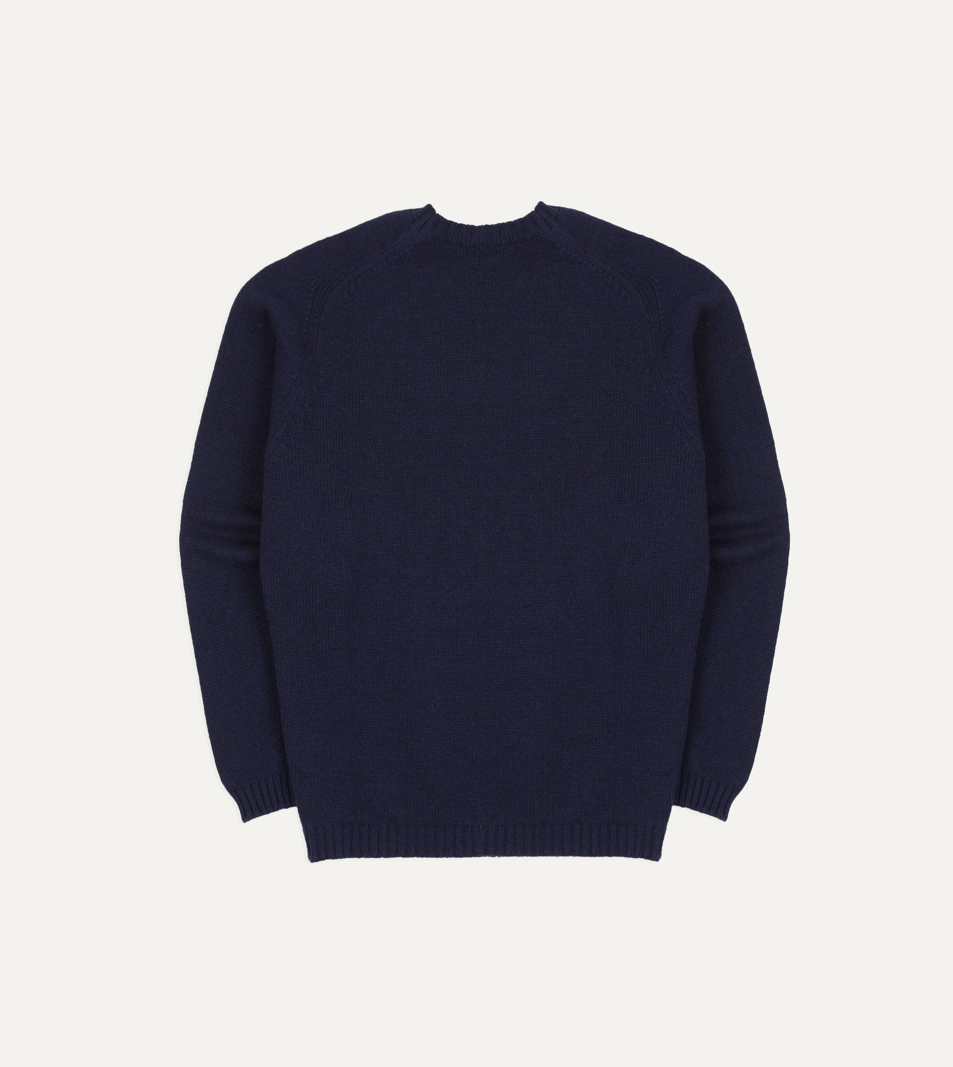 Navy Cashmere Crew Neck Jumper
