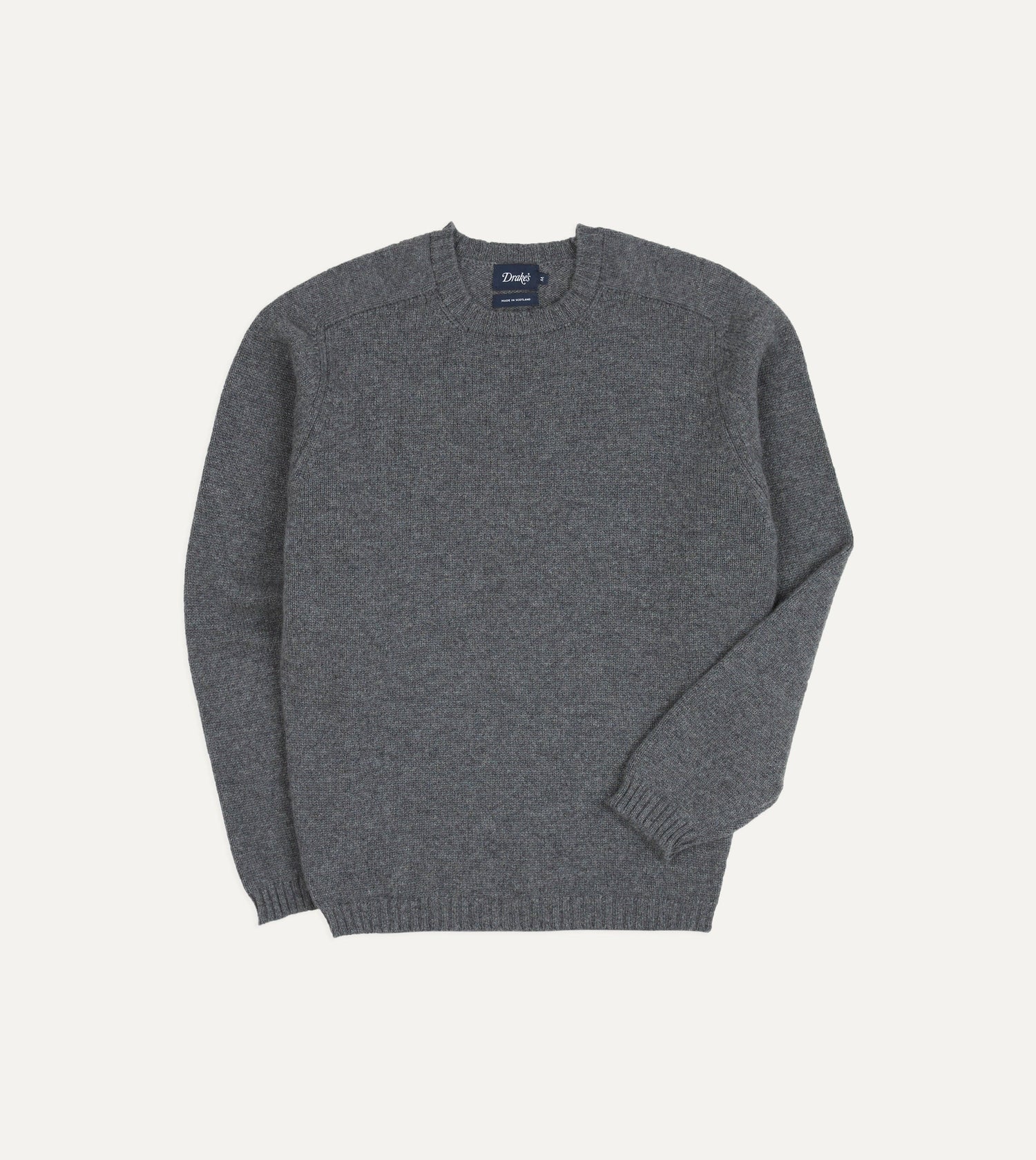 Grey Cashmere Crew Neck Jumper