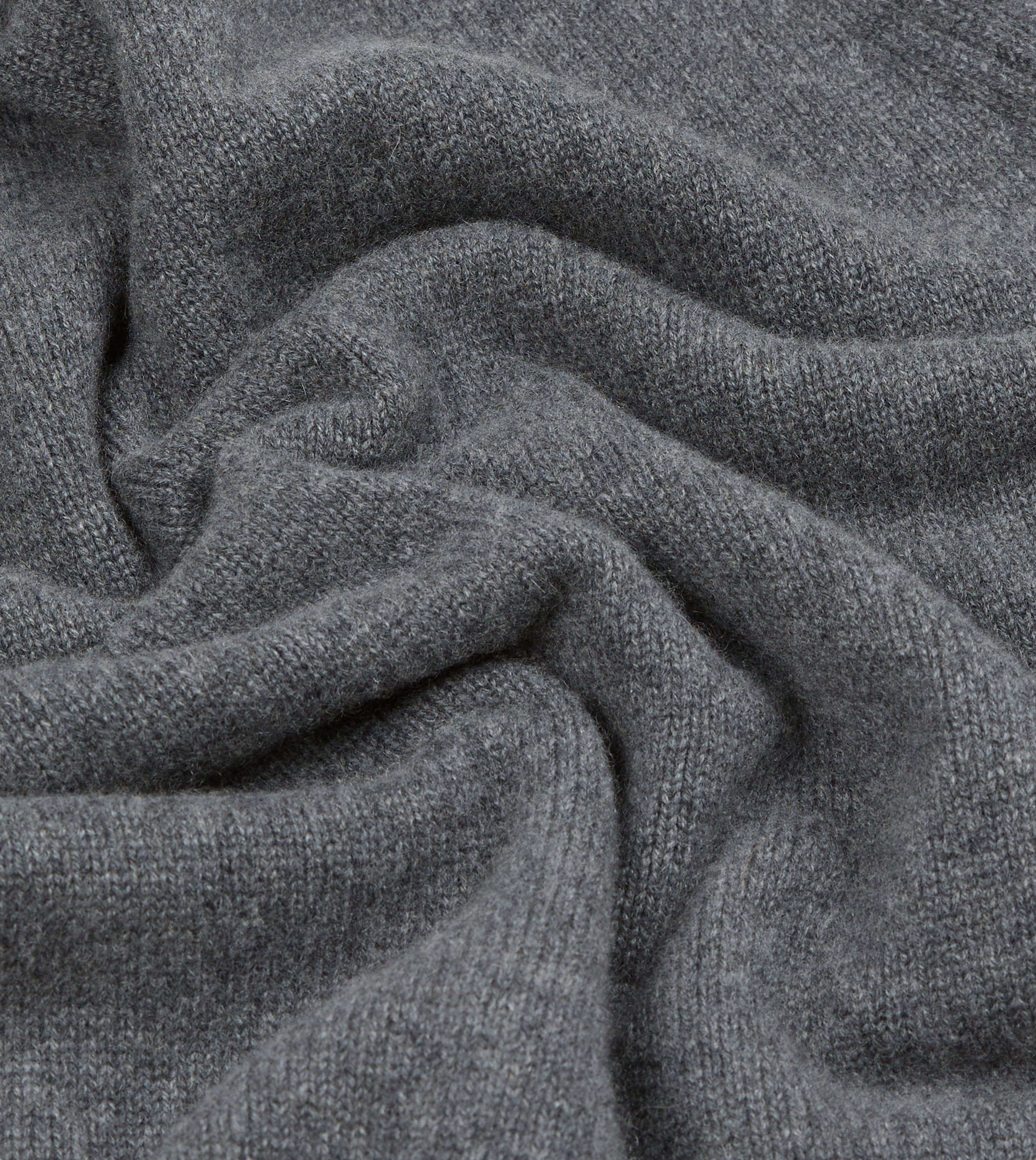 Grey Cashmere Crew Neck Jumper