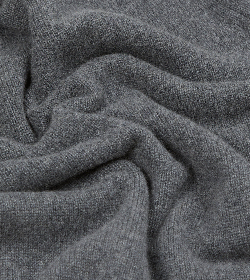 Grey Cashmere Crew Neck Jumper