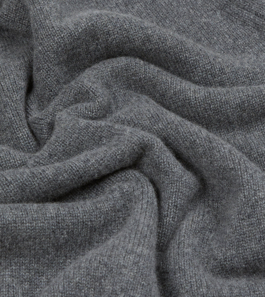 Grey Cashmere Crew Neck Jumper