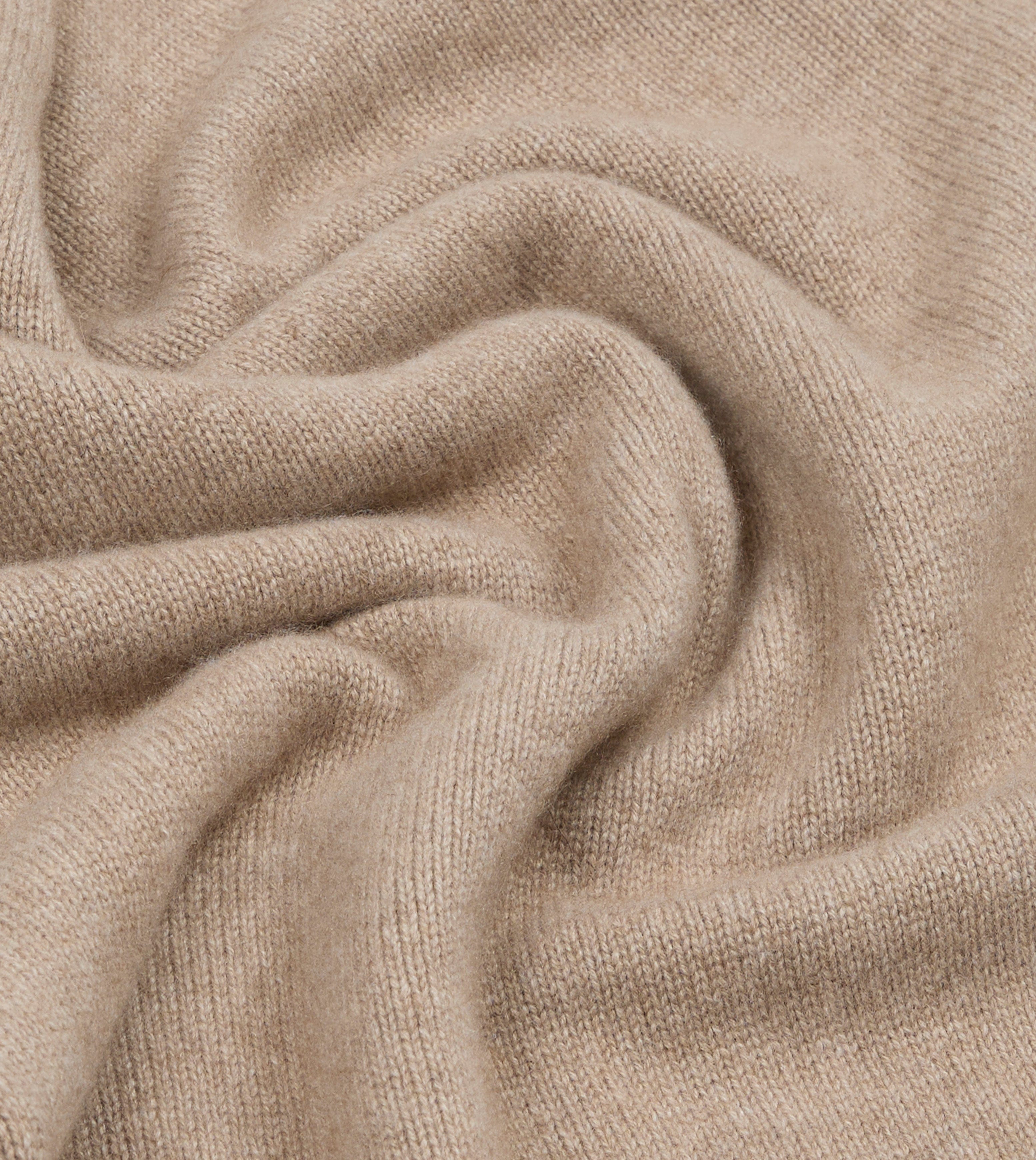 Oatmeal Cashmere Crew Neck Jumper