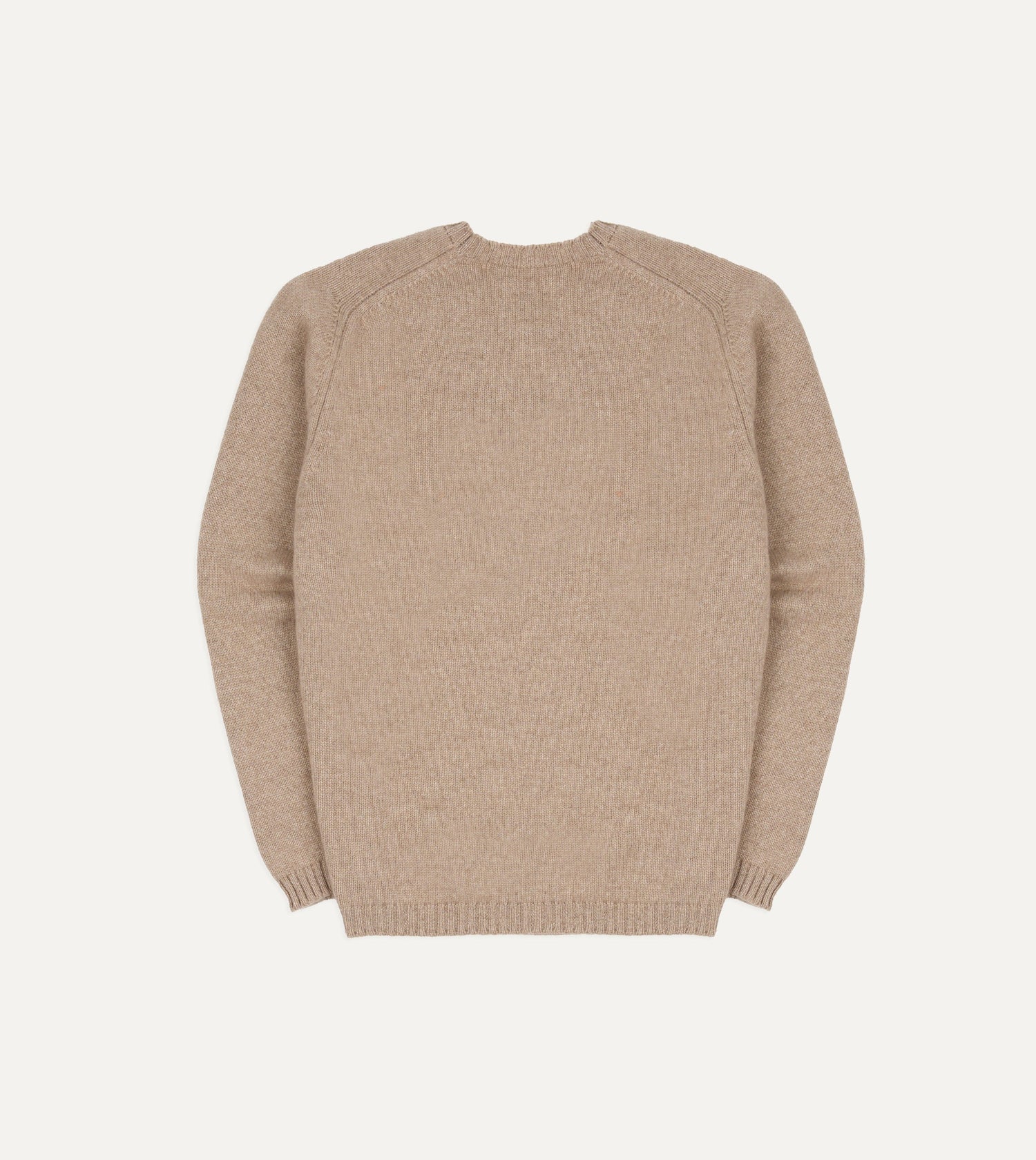 Oatmeal Cashmere Crew Neck Jumper