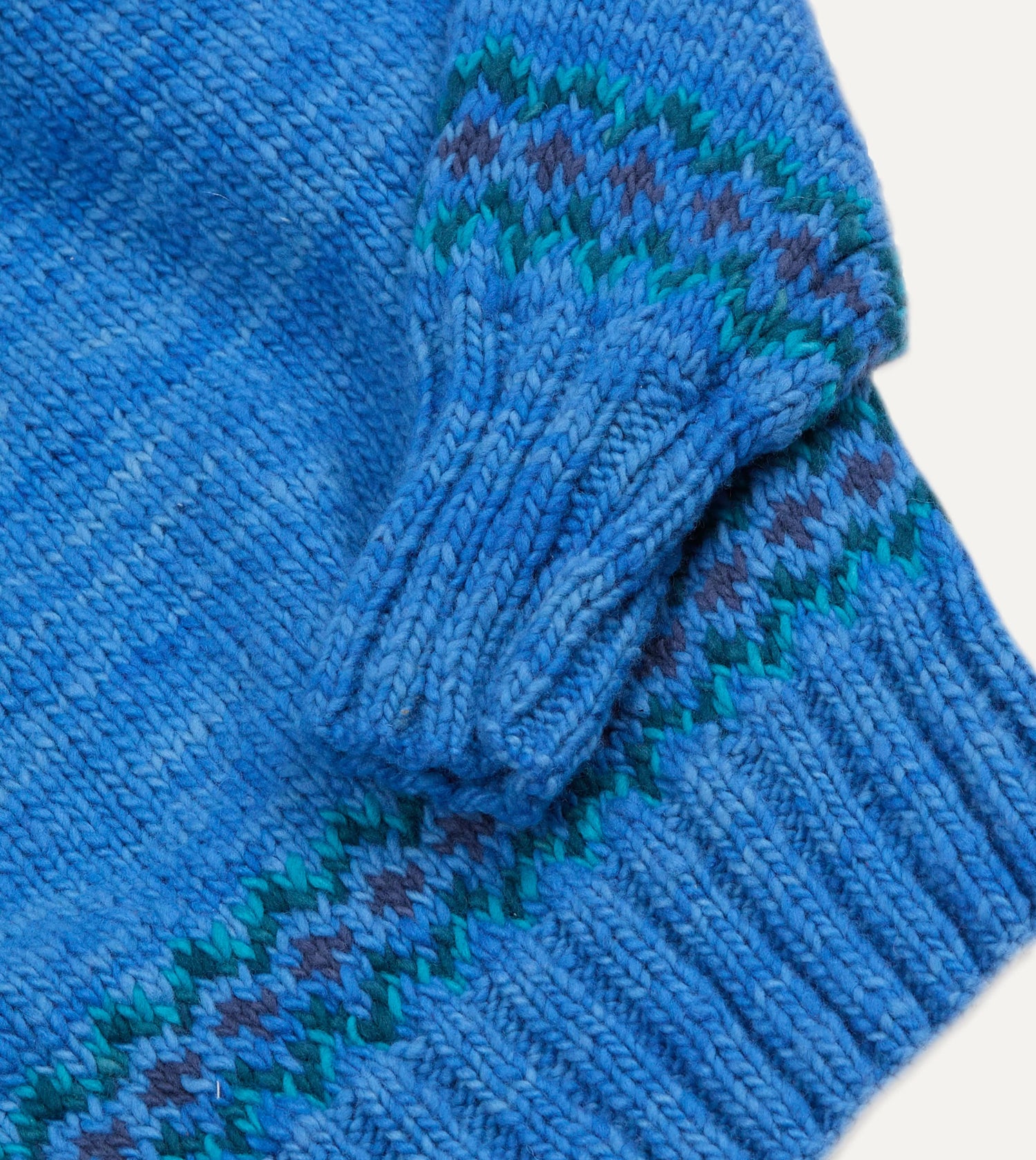 Chamula Blue Fairisle Merino Jumper