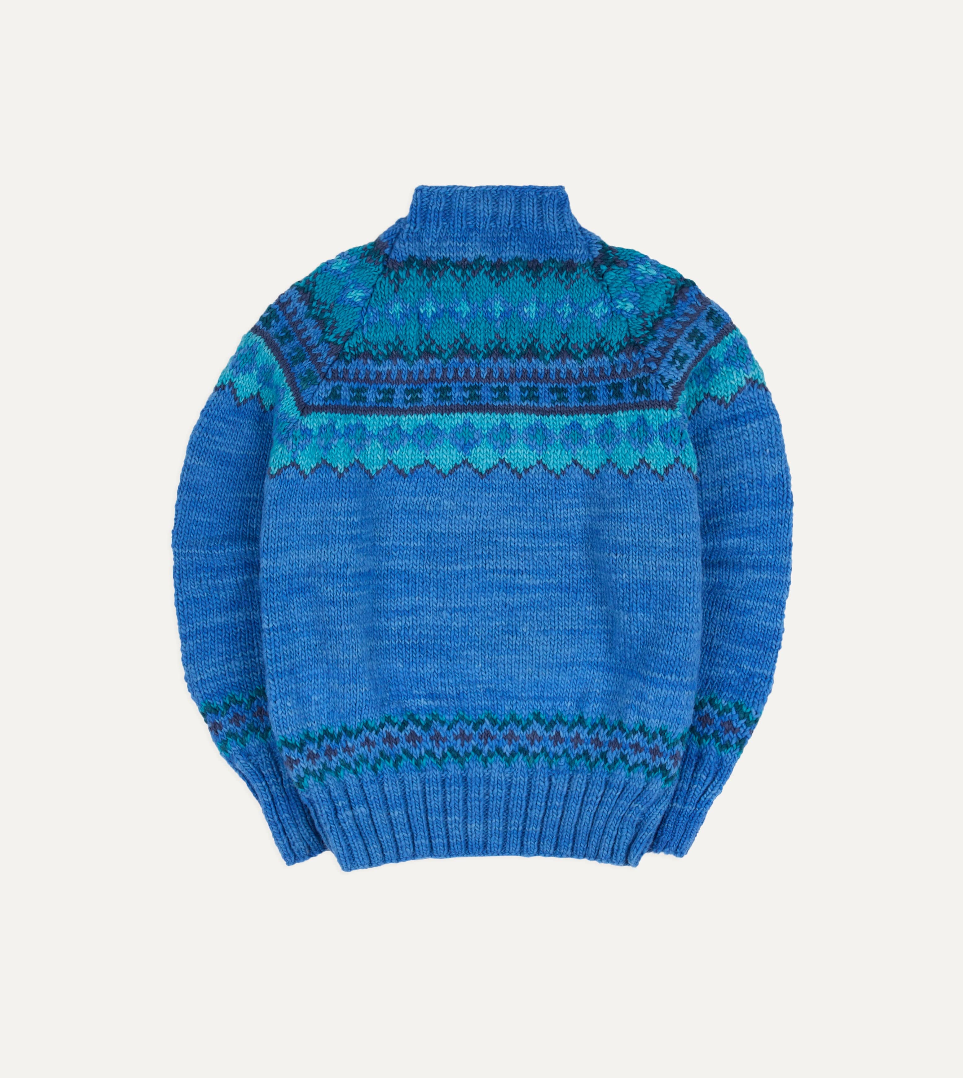 Chamula Blue Fairisle Merino Jumper