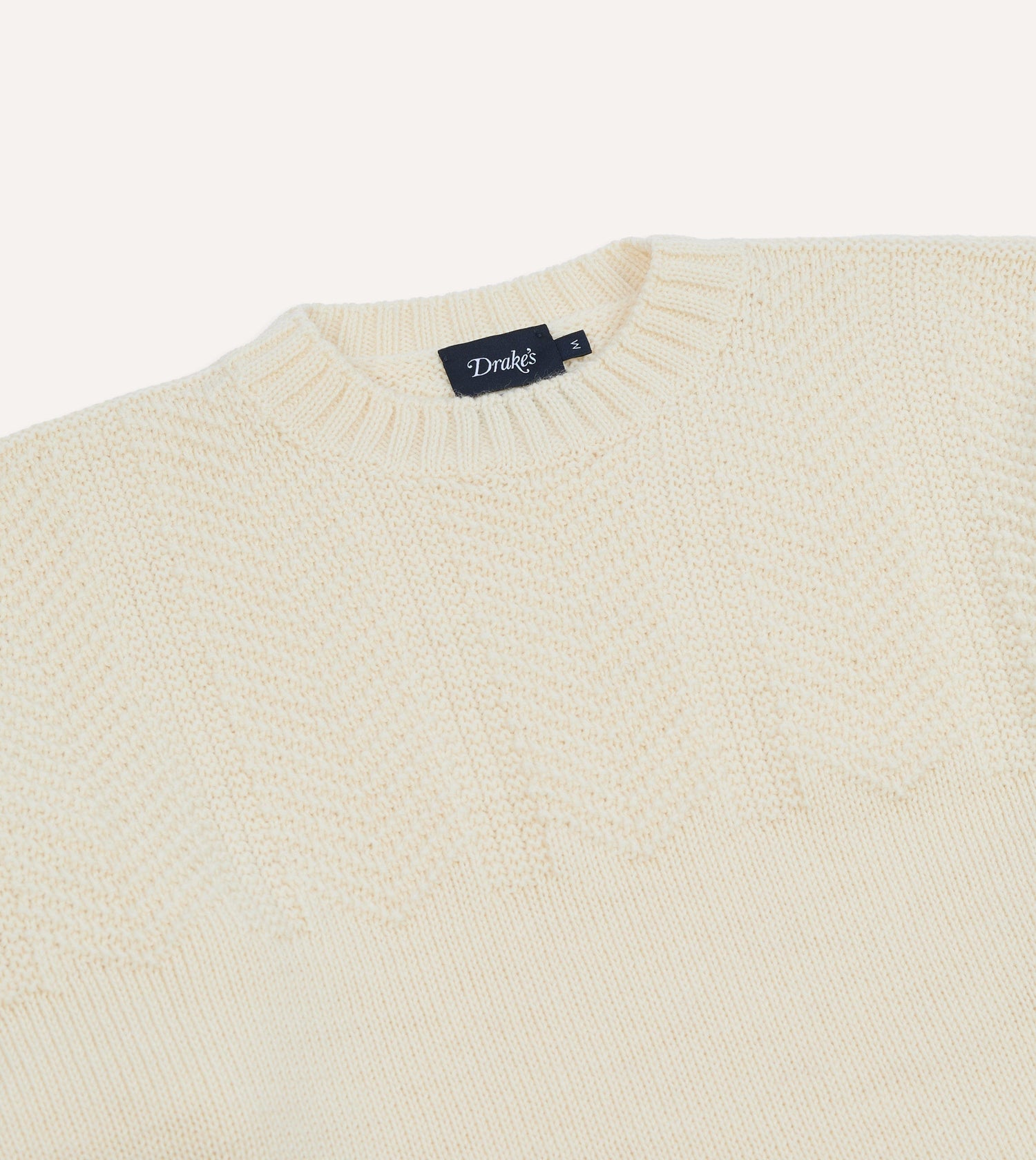 Ecru Wool Guernsey Jumper