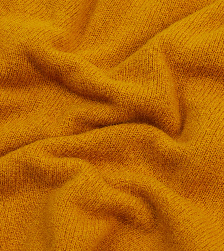 Green Multi Colourblock Brushed Shetland Crew Neck Jumper