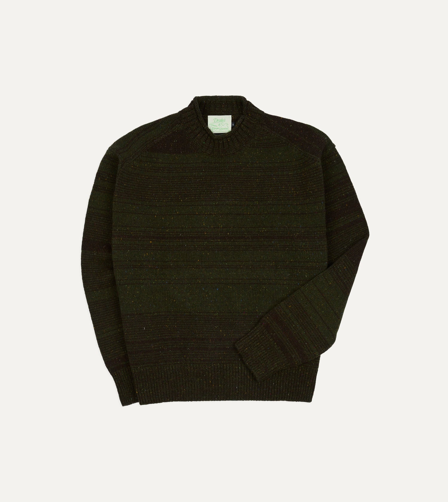 Drake's by A. Levine Olive Wool Jumper