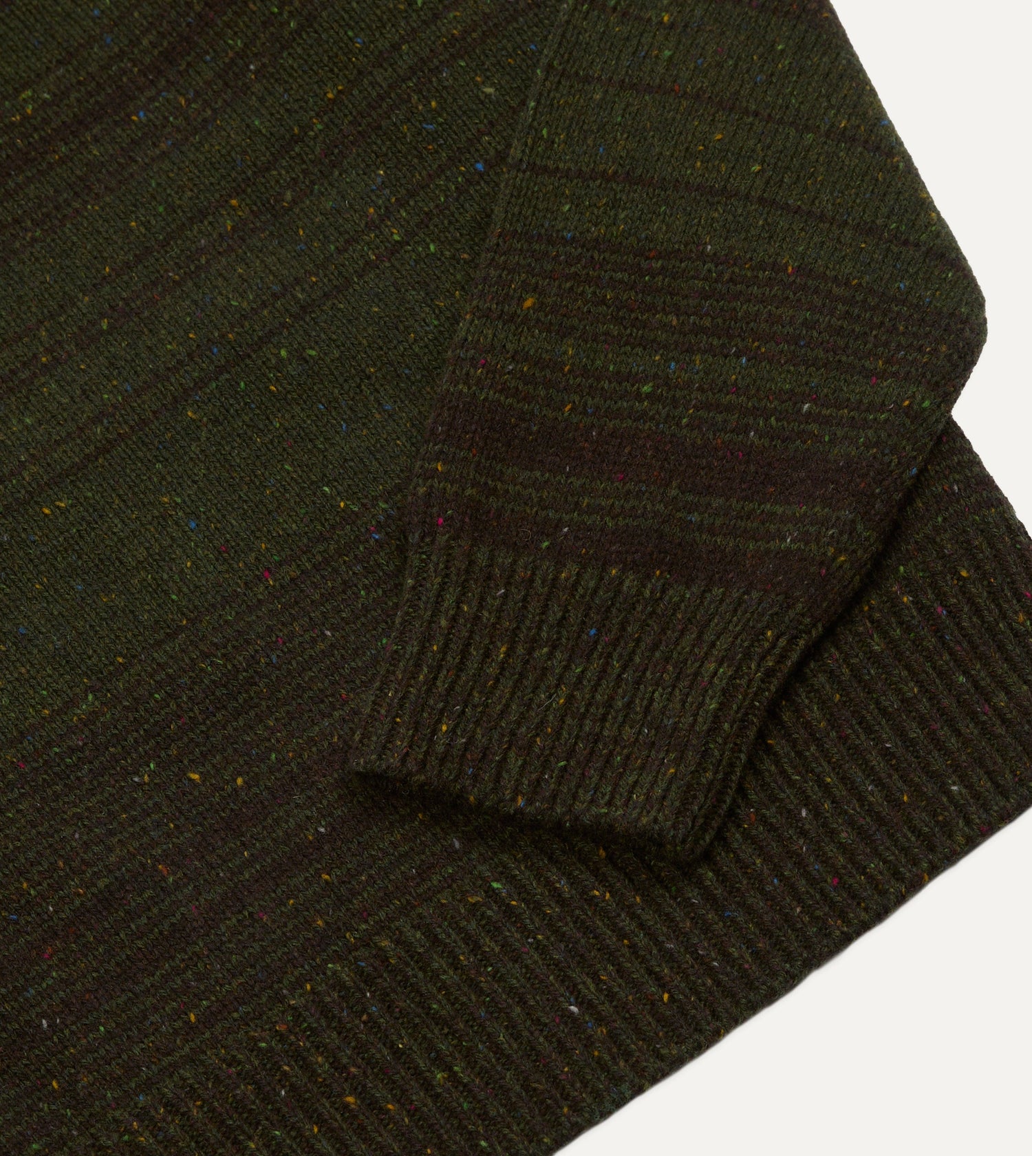 Drake's by A. Levine Olive Wool Jumper