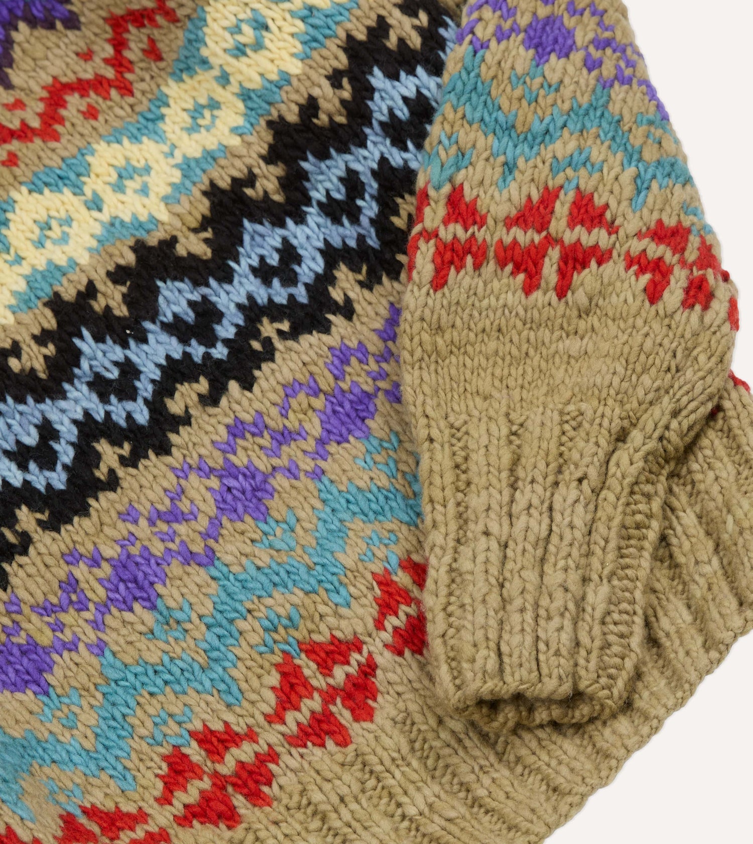 Chamula Green Fairisle Merino Jumper